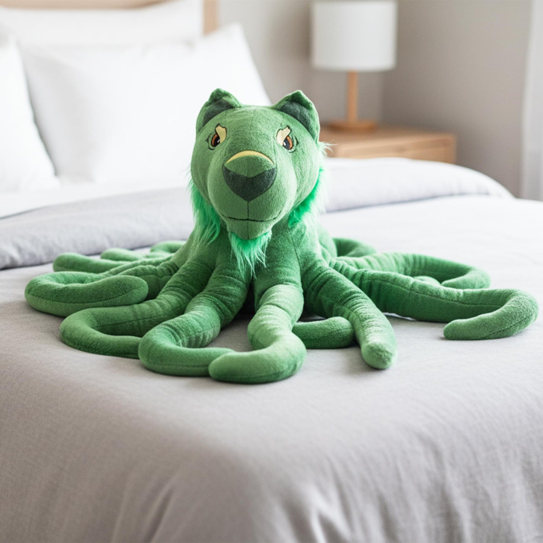 Tentacle Kitty Series Cat Guru Plush Collectible | Measures 28 Inches Long