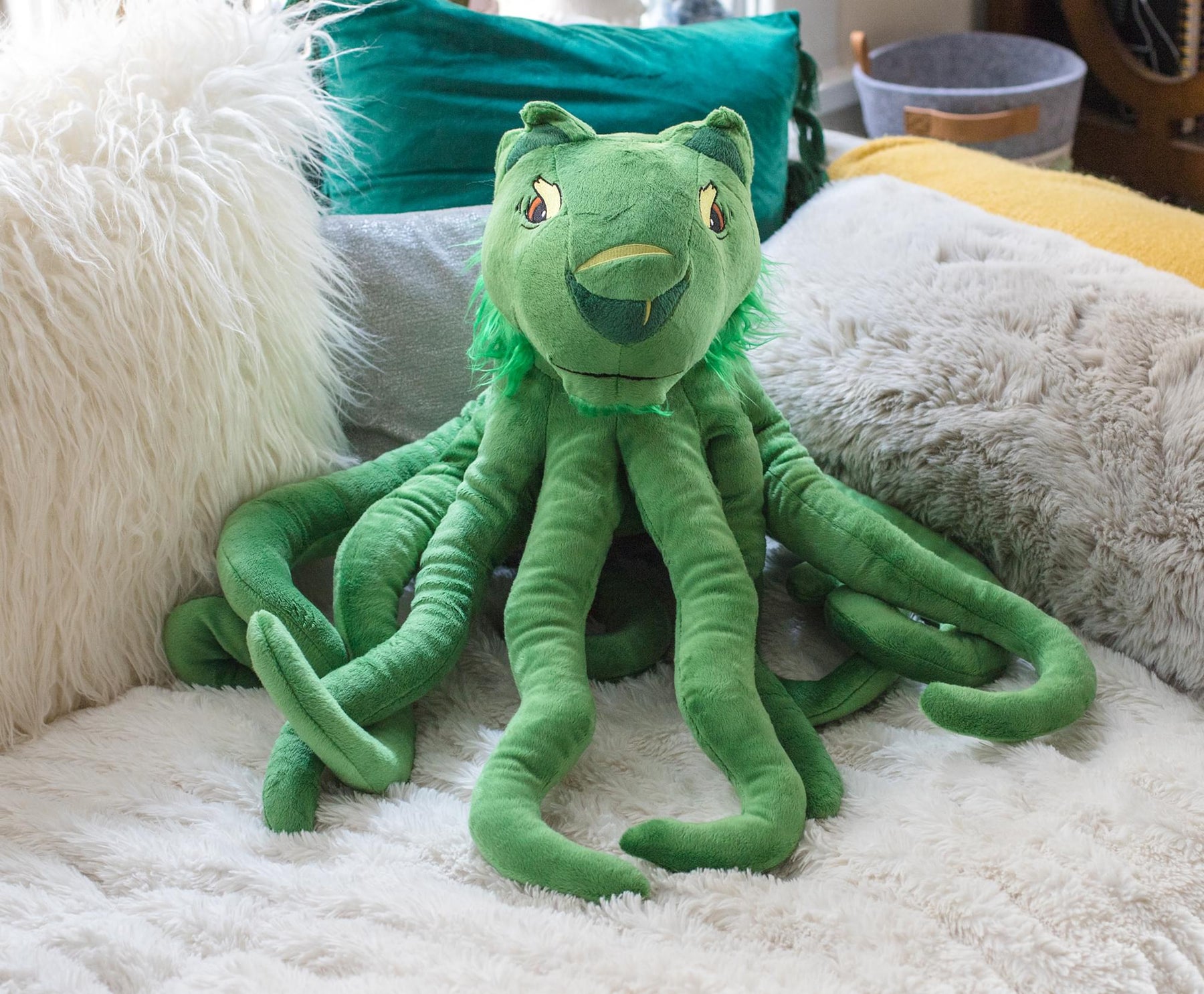Tentacle Kitty Series Cat Guru Plush Collectible | Measures 28 Inches Long