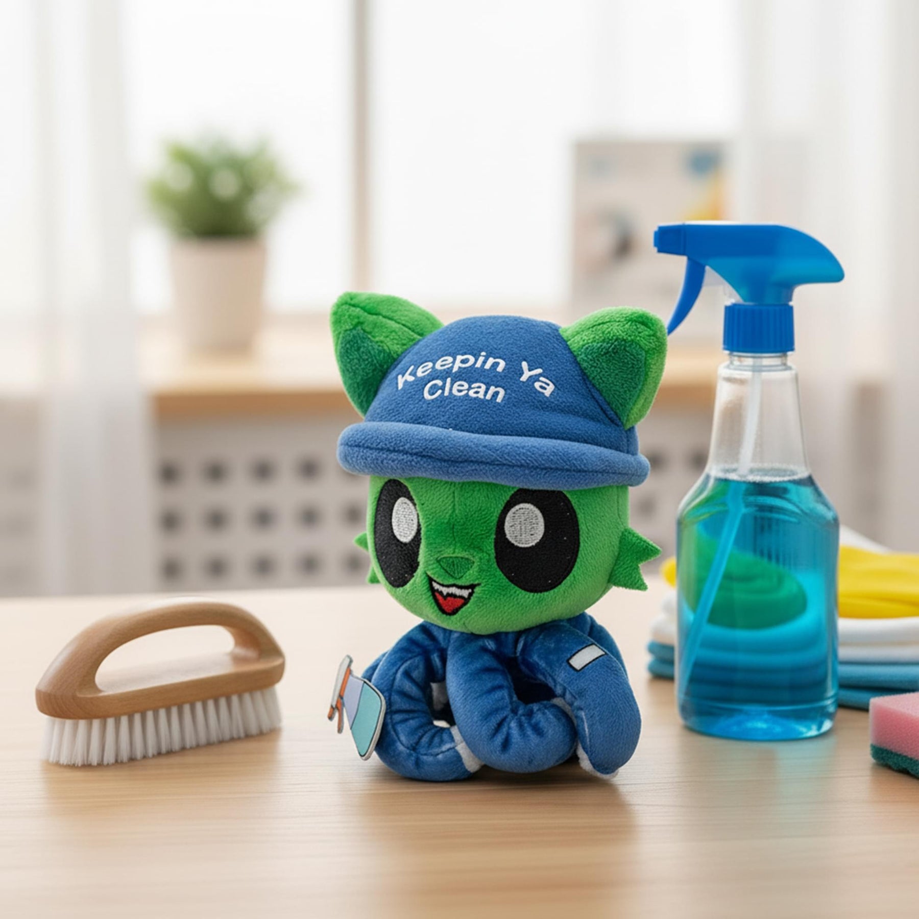 Tentacle Kitty First Responders & Essentials Little Ones Plush | Cleaner Kitty