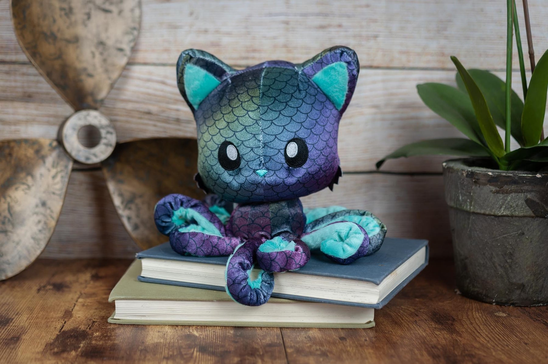Tentacle Kitty 8 Inch Plush Animal | Deep Sea Kitty