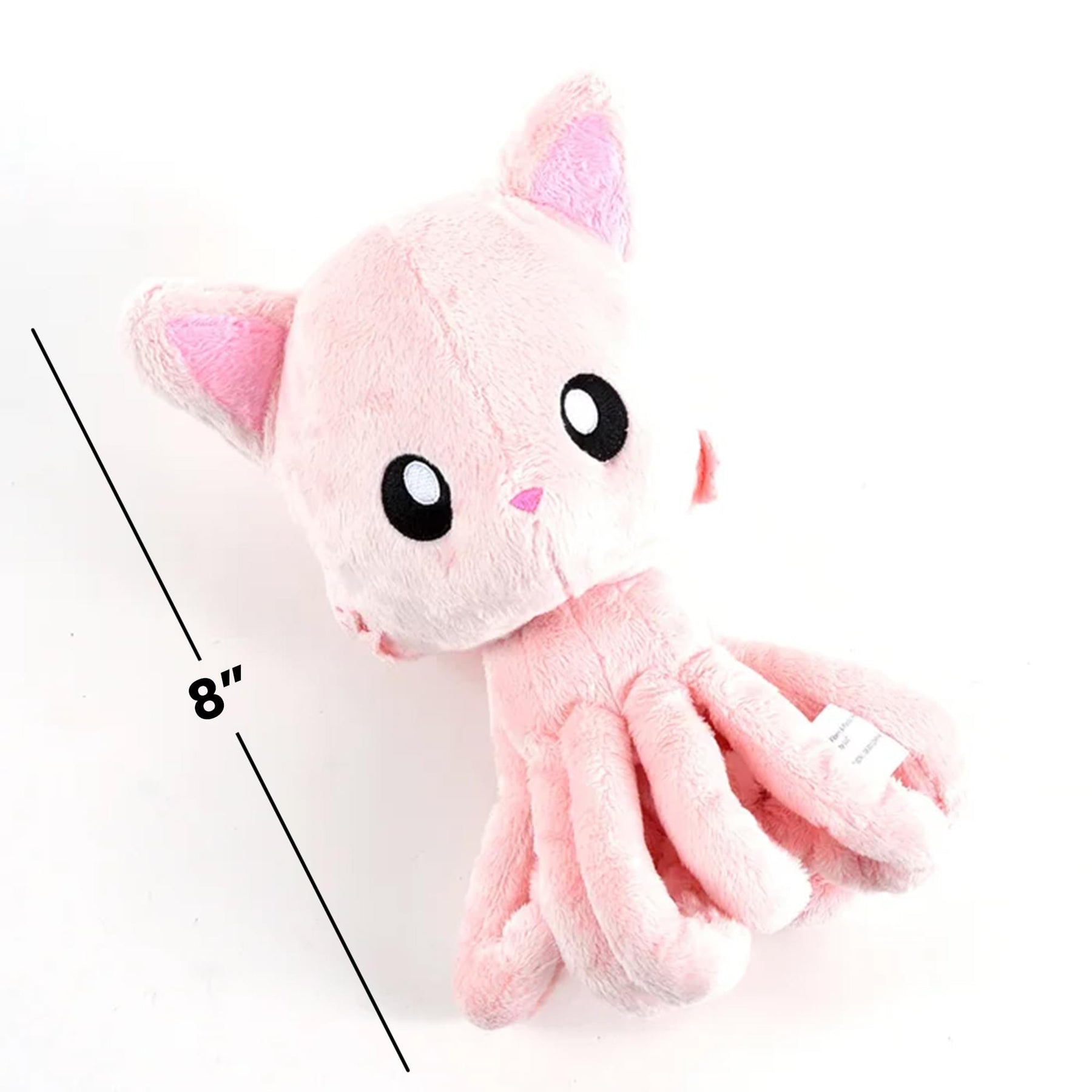 Tentacle Kitty Cotton Candy Scented Pink Plush Collectible | Measures 8 Inches Tall