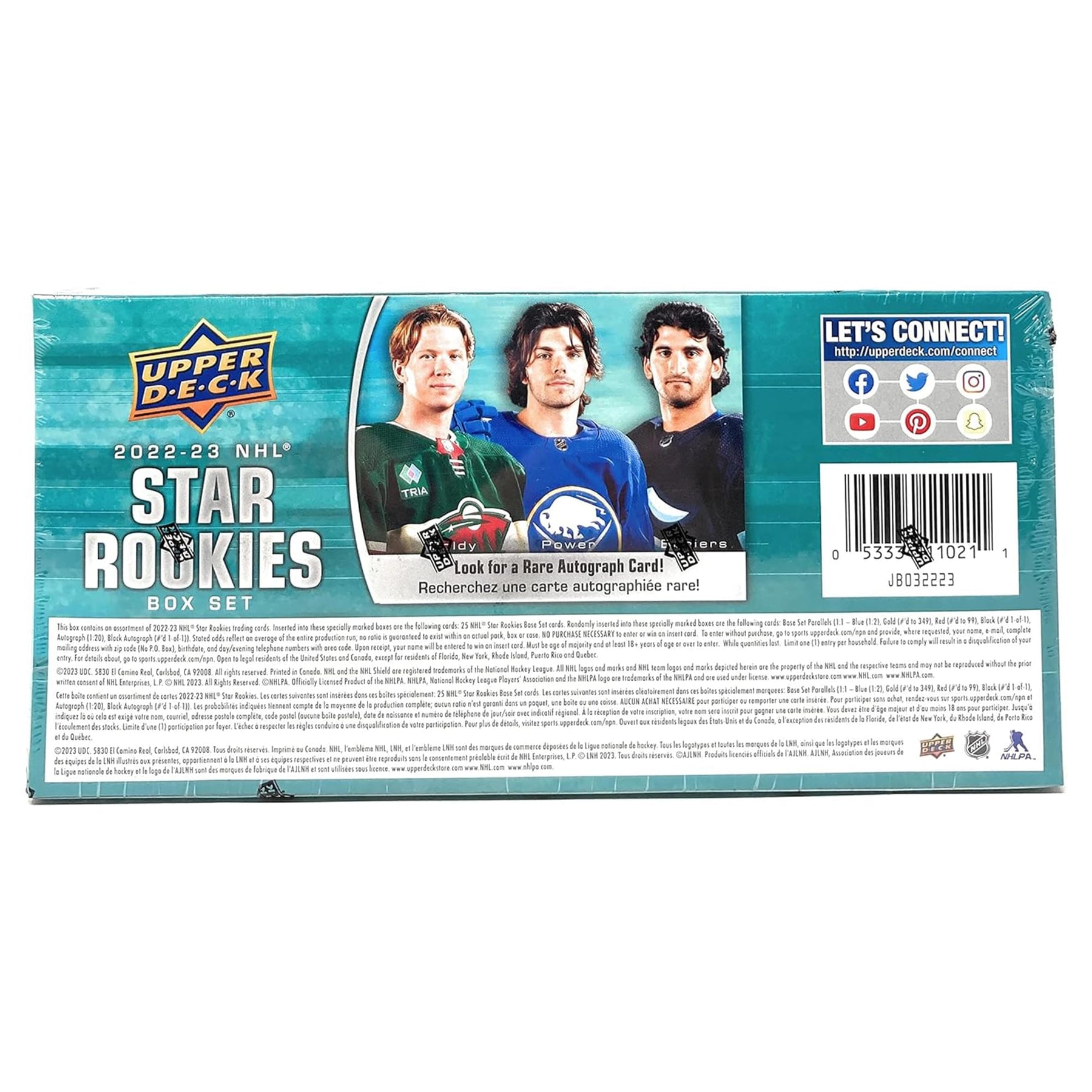 NHL 2022/23 Upper Deck Star Rookies Complete 25 Card Base Set