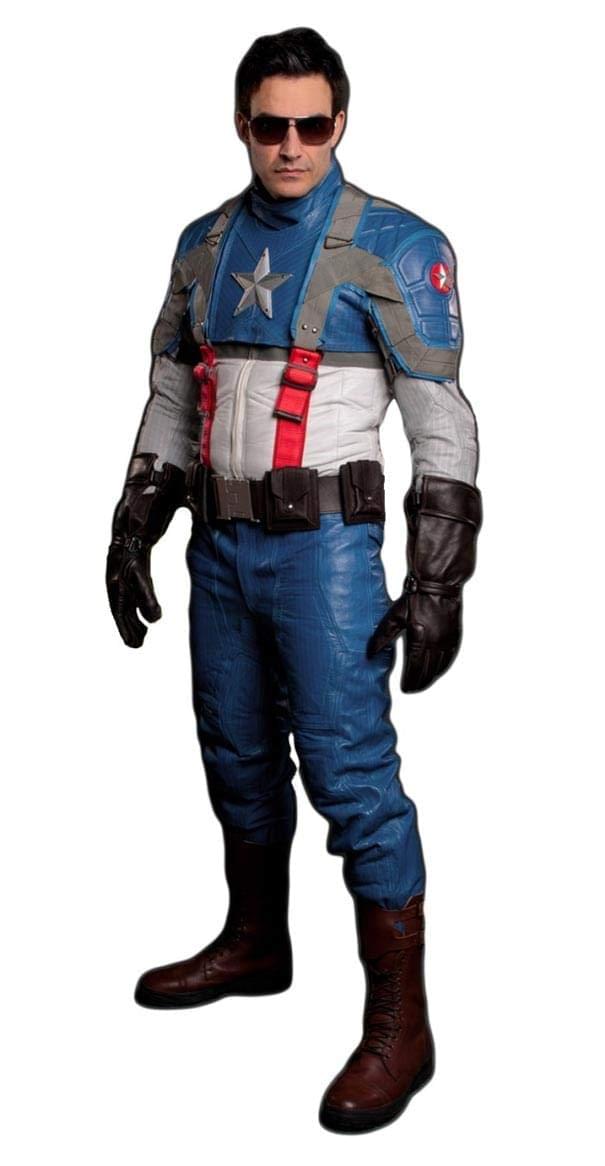 Marvel Captain America The Fist Avenger Adult Motorcycle Boots | Size 46