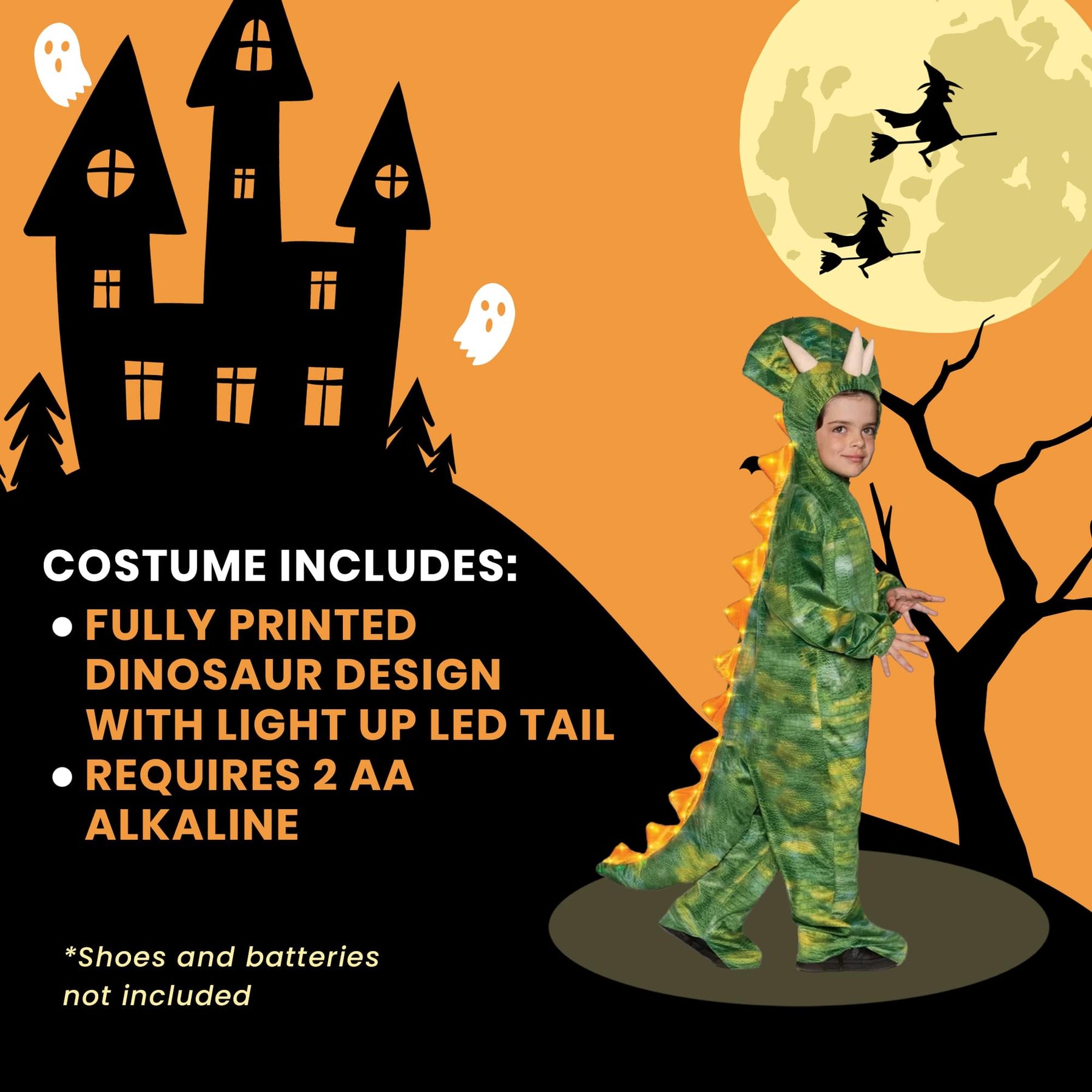 Triceratops Light up Children's Costume