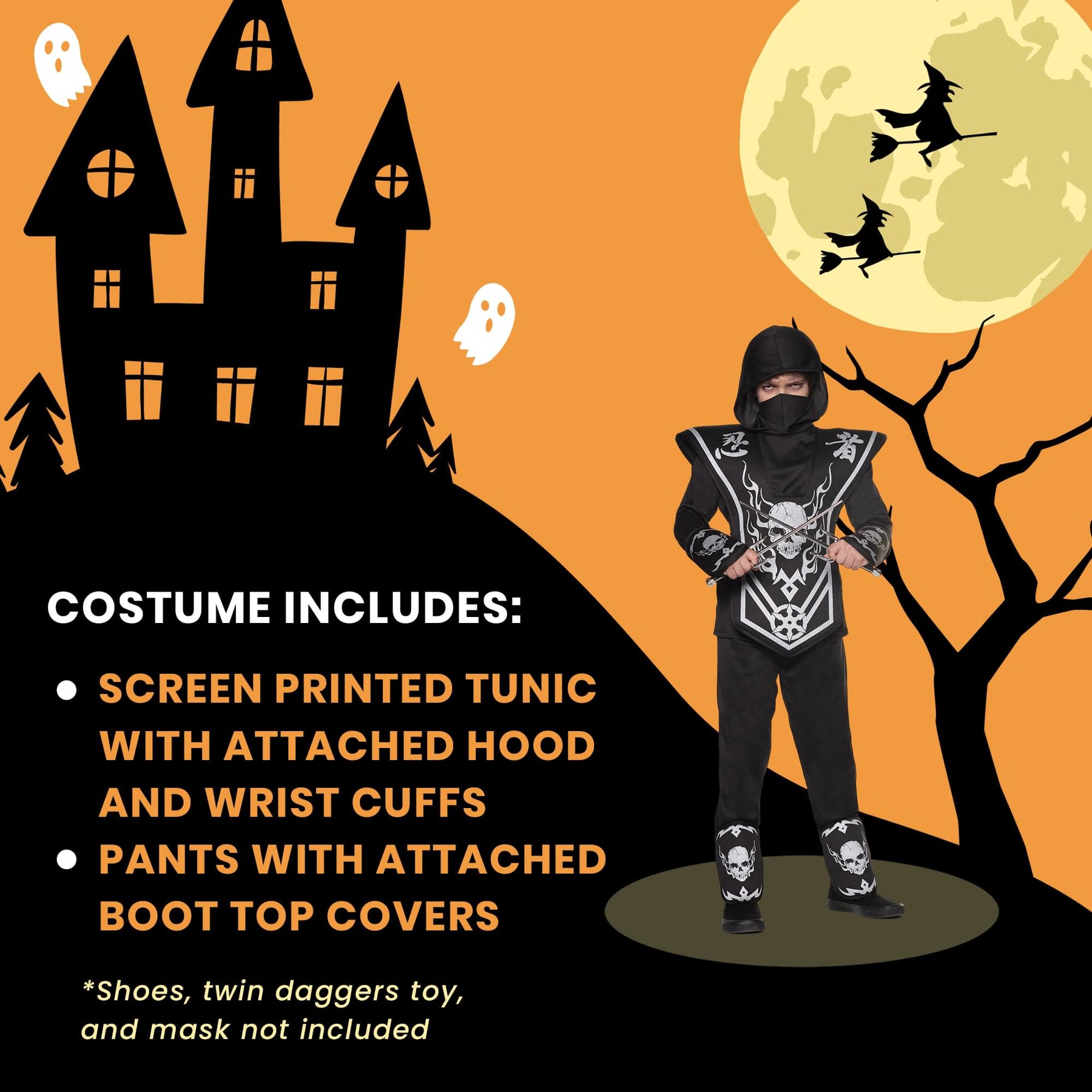 Skull Ninja Child Costume