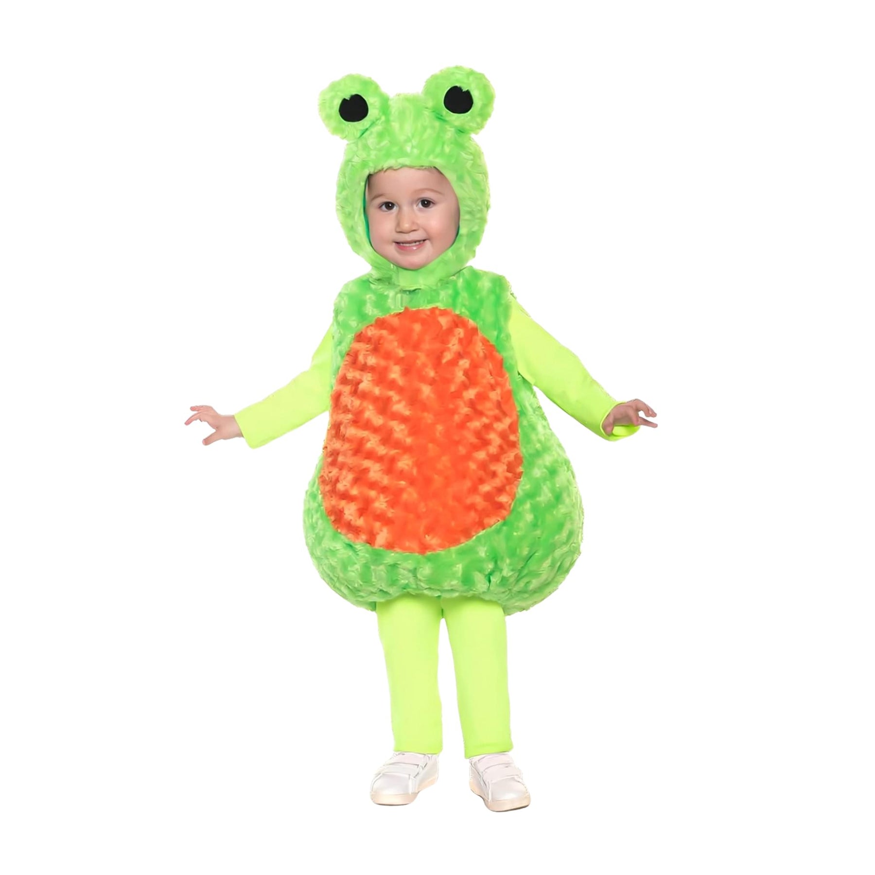 Green Tree Frog Plush Baby Costume With Hood