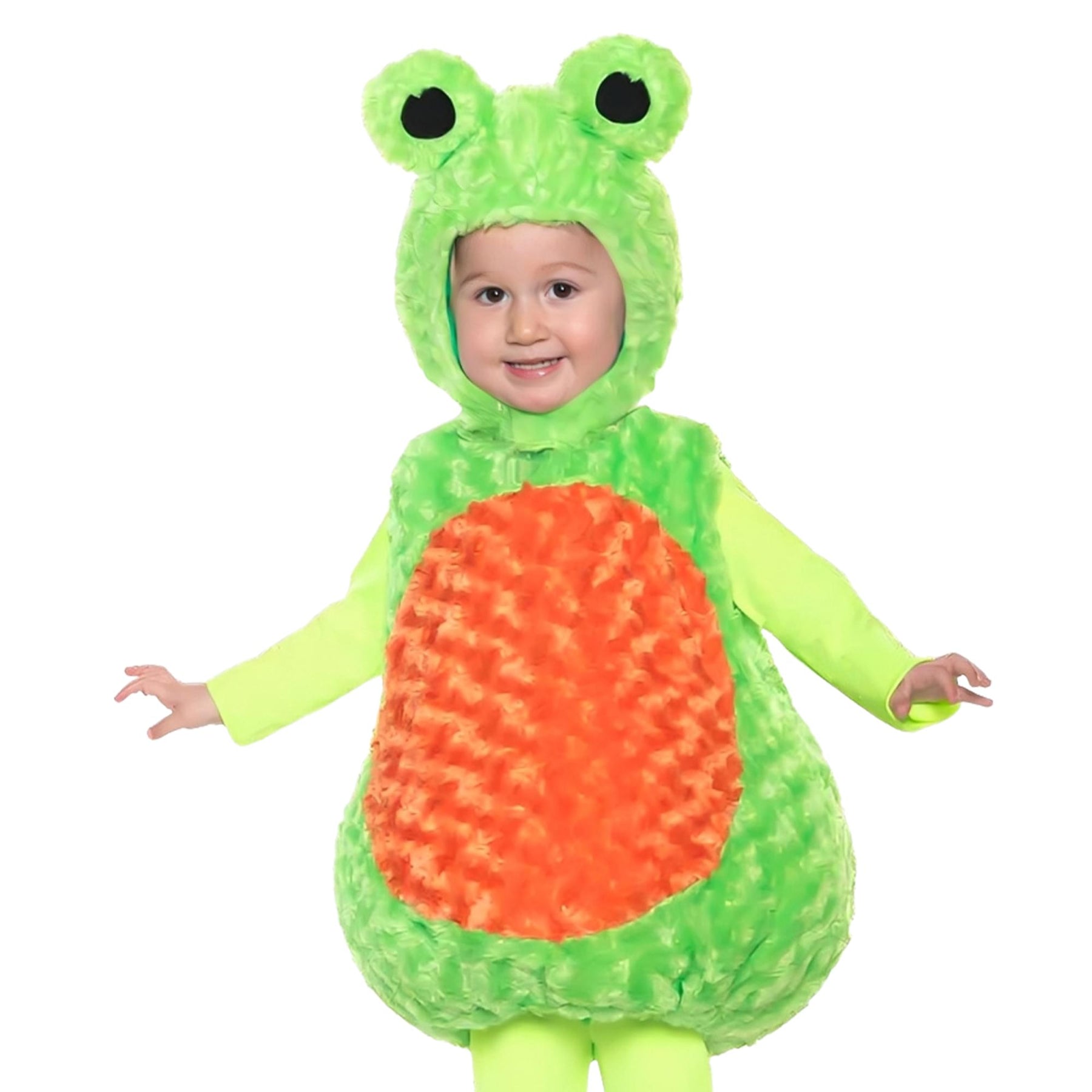 Green Tree Frog Plush Baby Costume With Hood