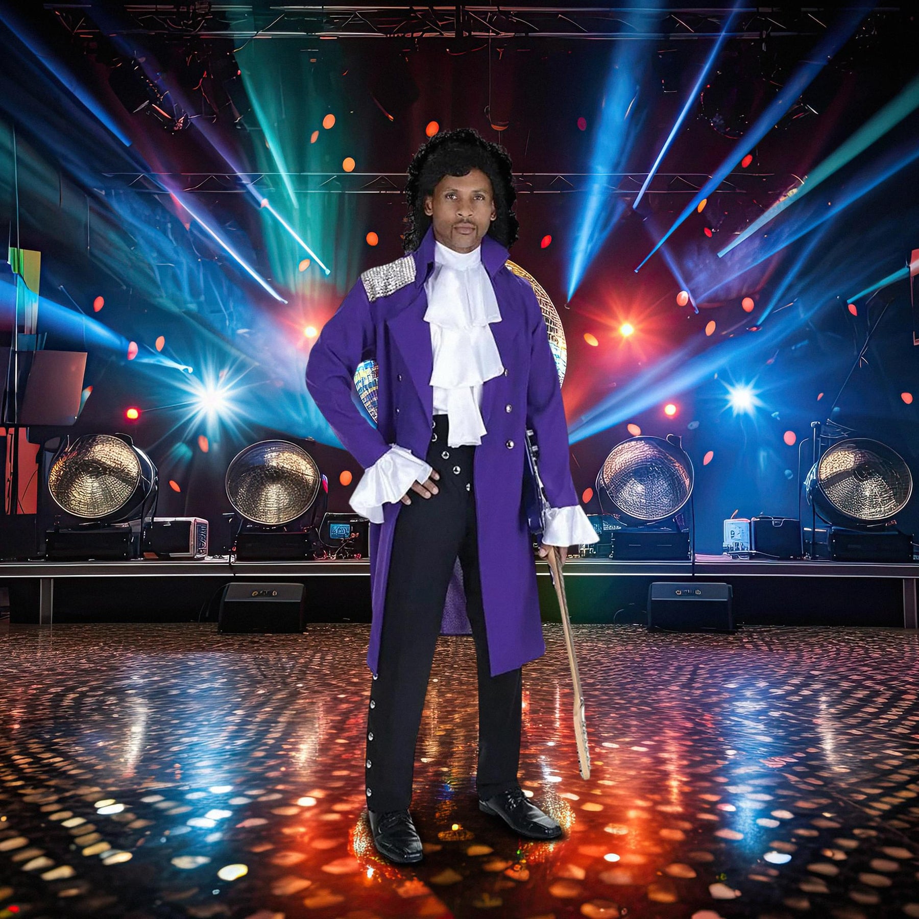 80's Pop Star Men's Costume: XXL