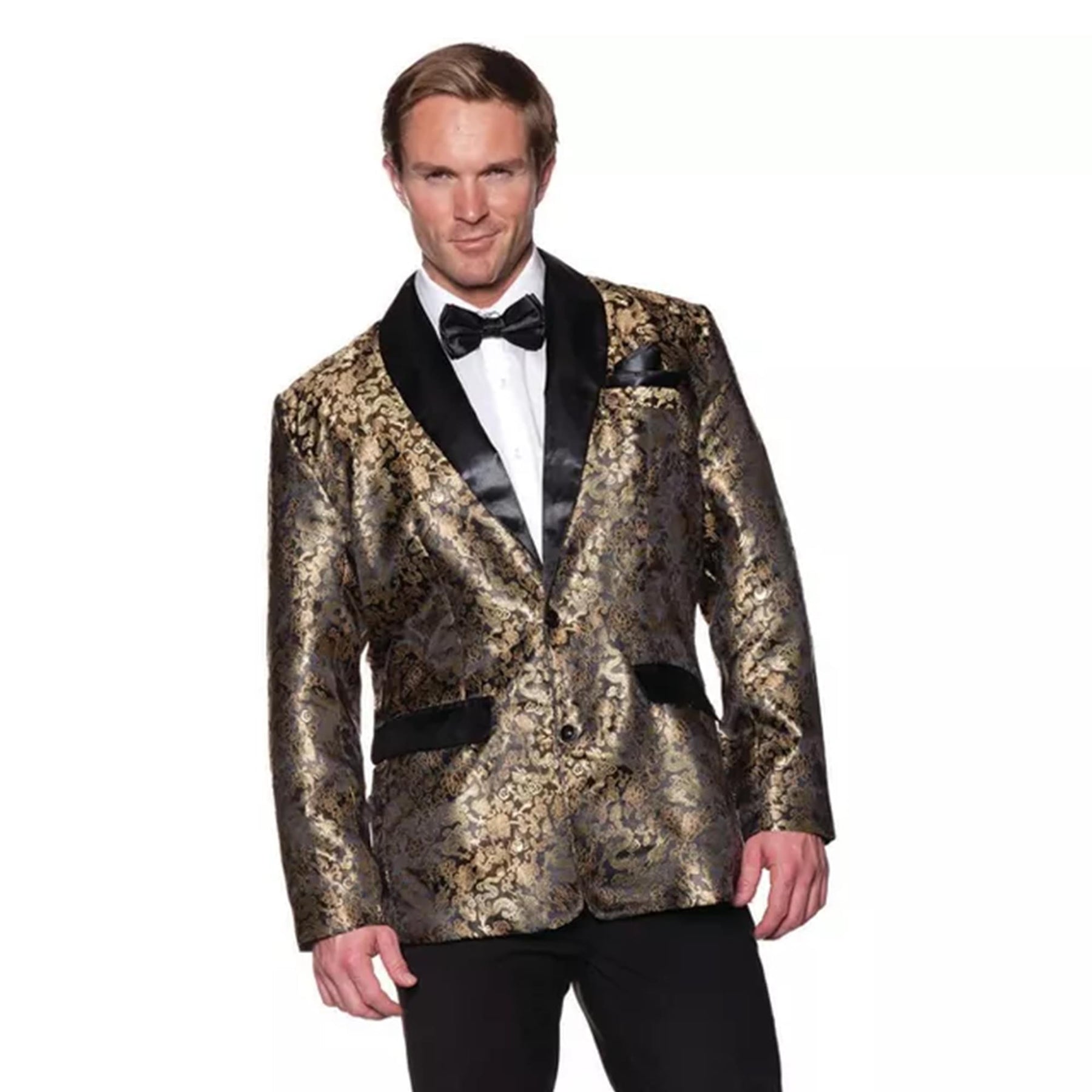 Gold Jacard Jacket Adult Costume