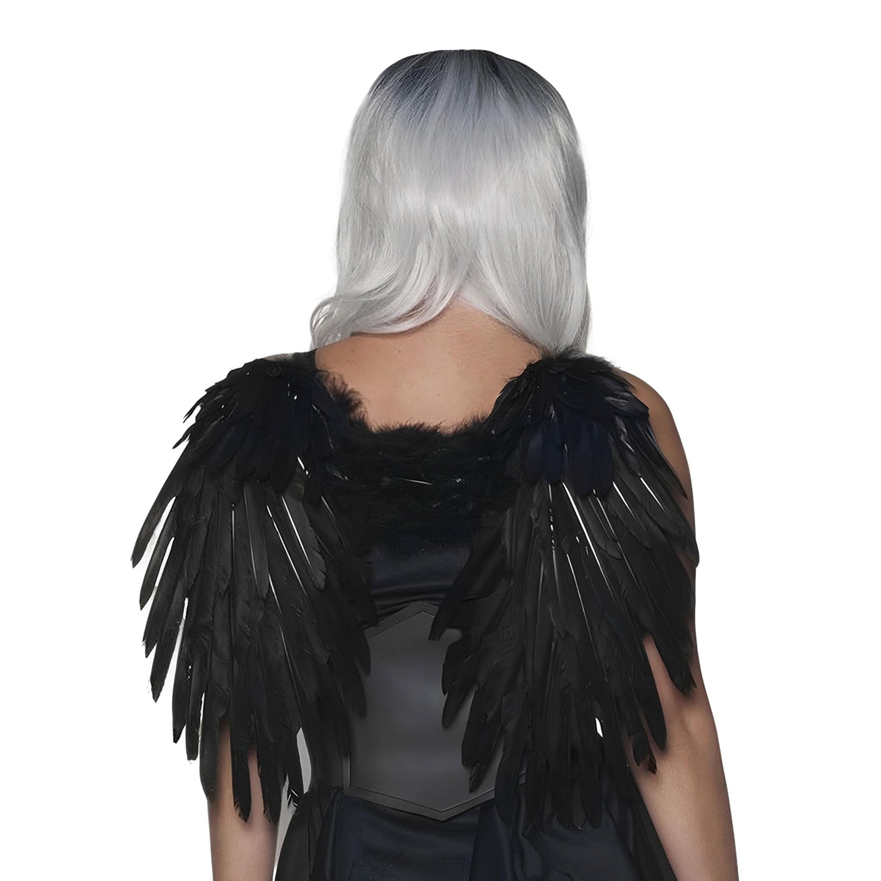Feather Wings One Size Adult Costume Accessory | Black