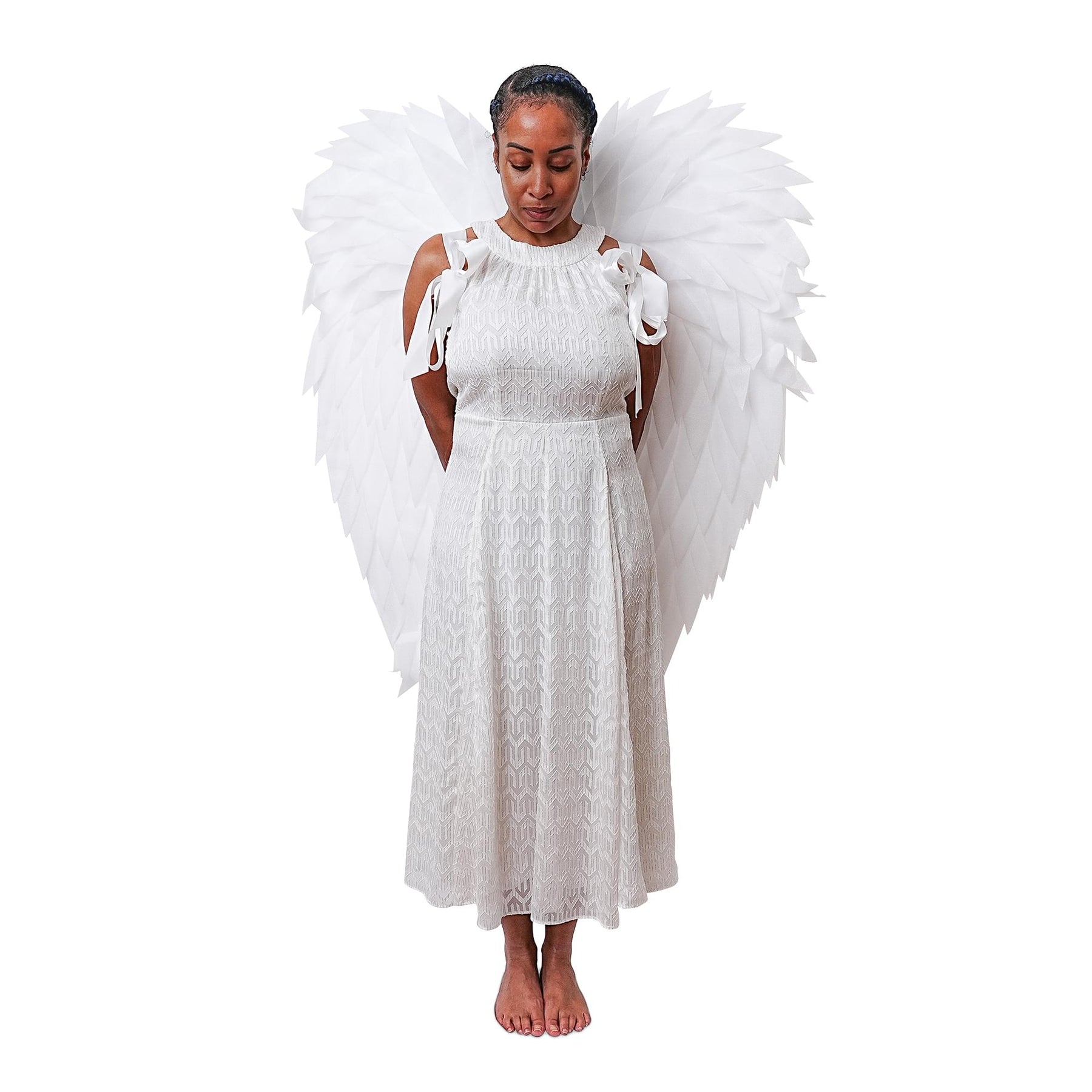 White Angel Wings Adult Costume Accessory