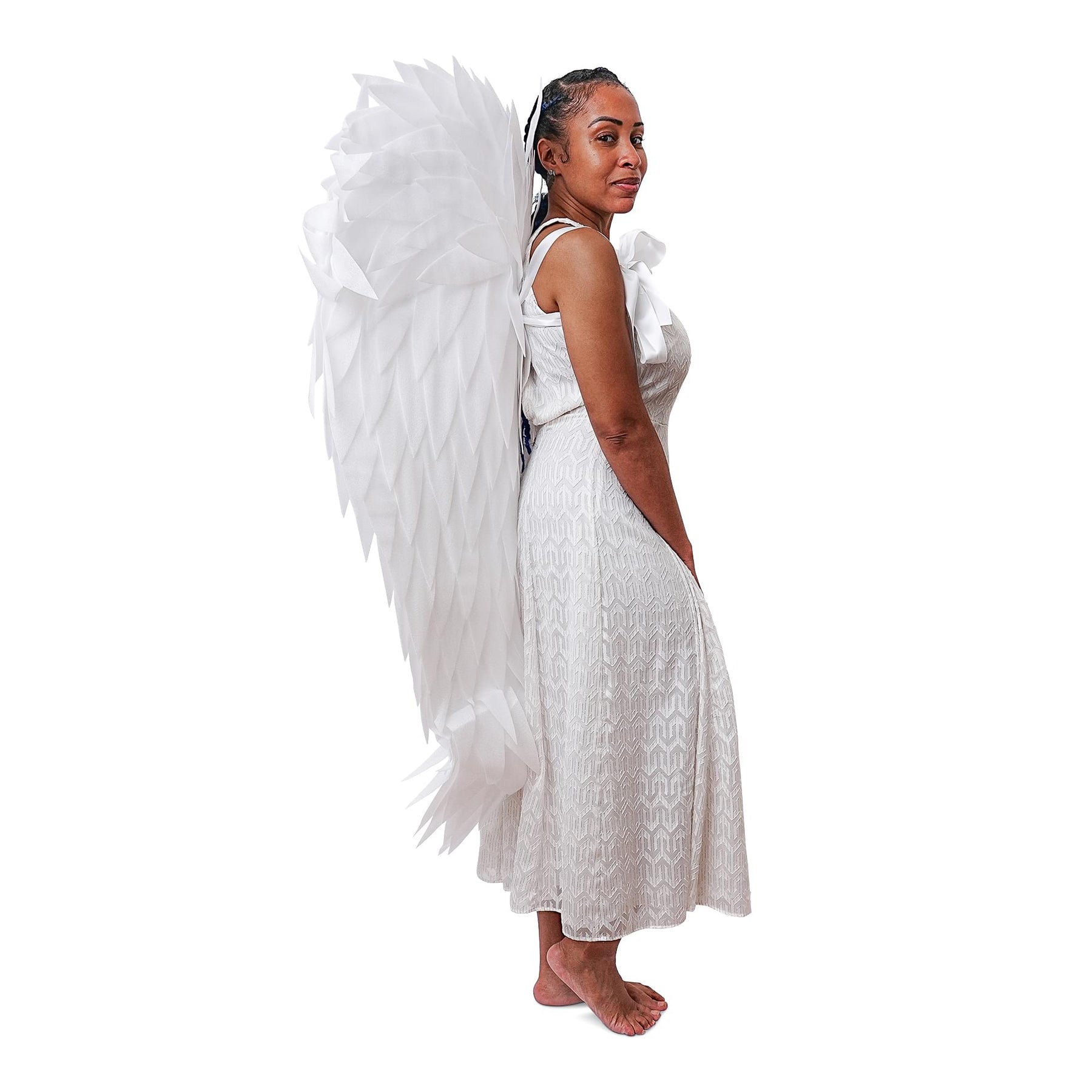 White Angel Wings Adult Costume Accessory