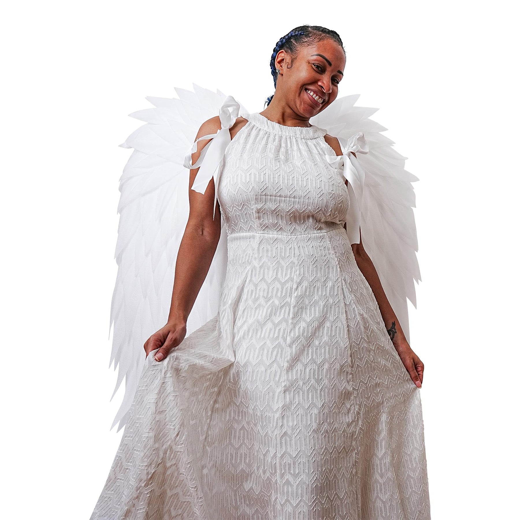 White Angel Wings Adult Costume Accessory
