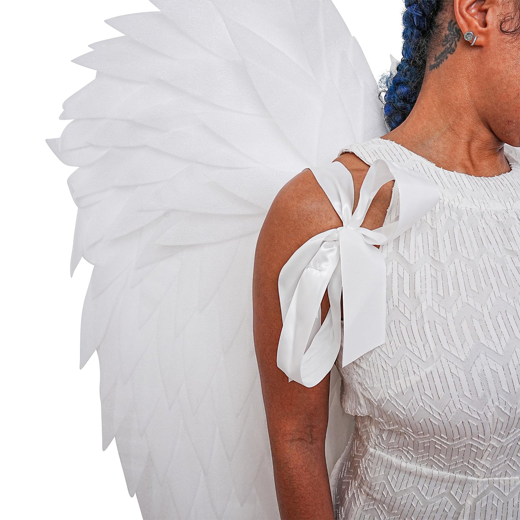 White Angel Wings Adult Costume Accessory