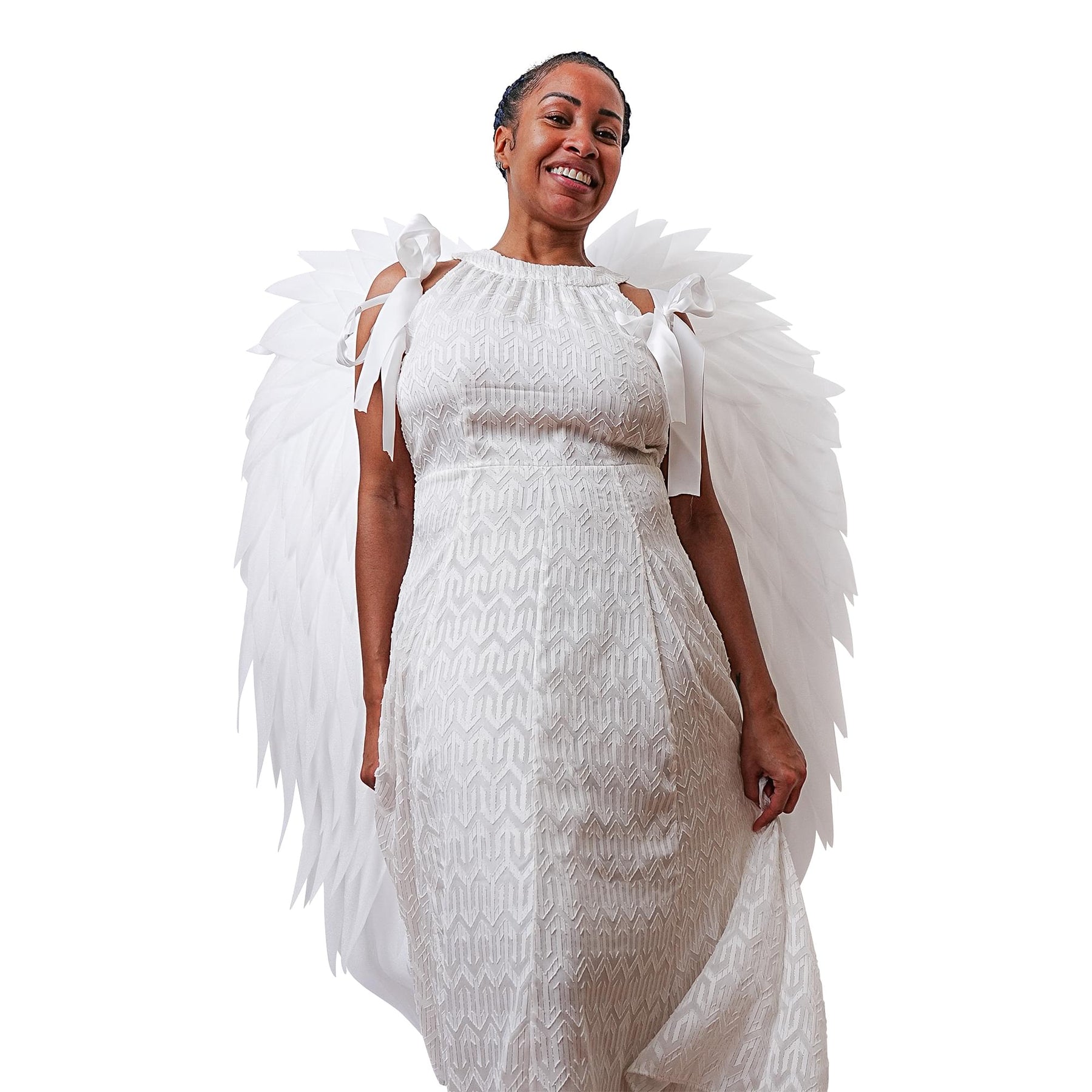 White Angel Wings Adult Costume Accessory