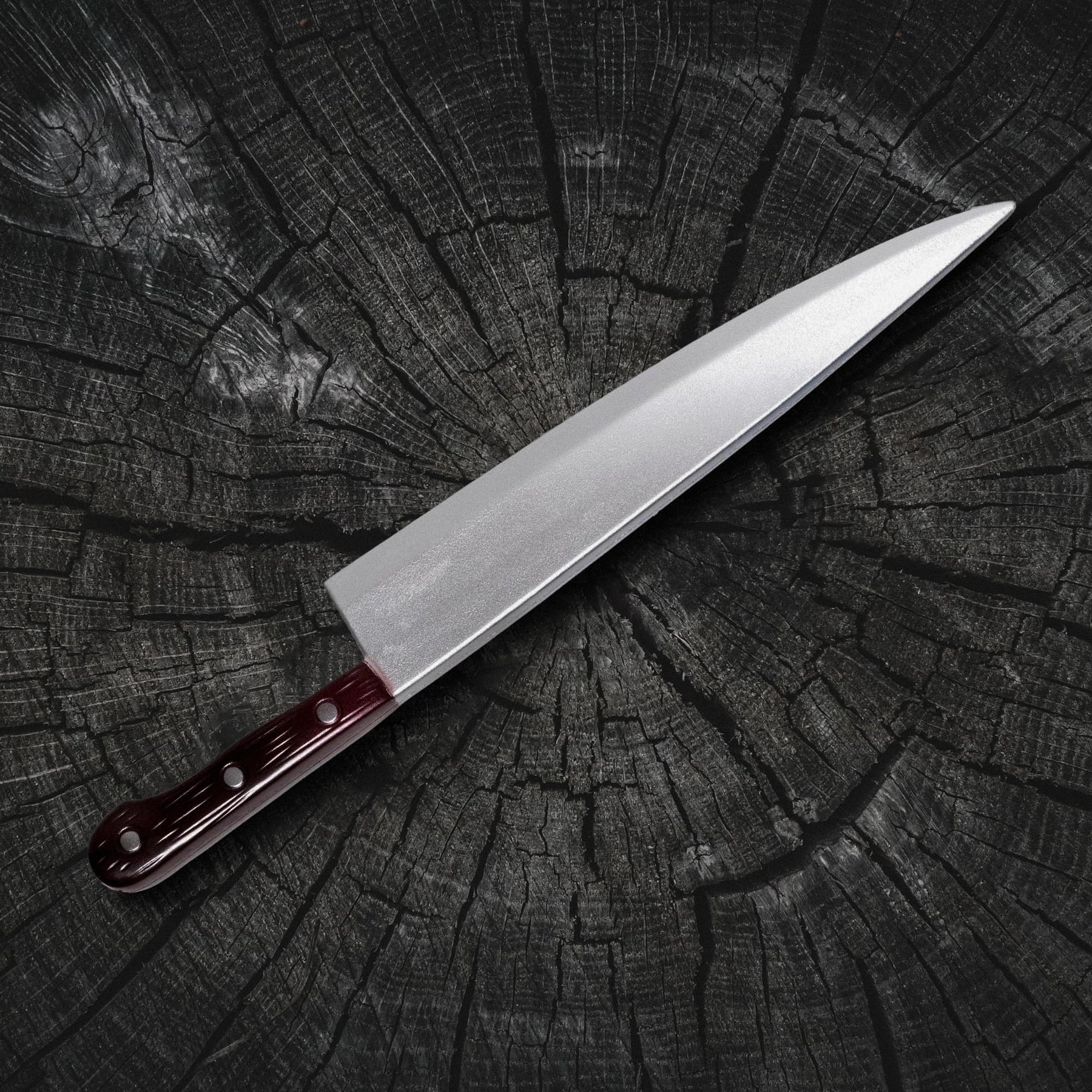 Butcher Knife Brown Handle 18 Inch Foam Adult Costume Accessory