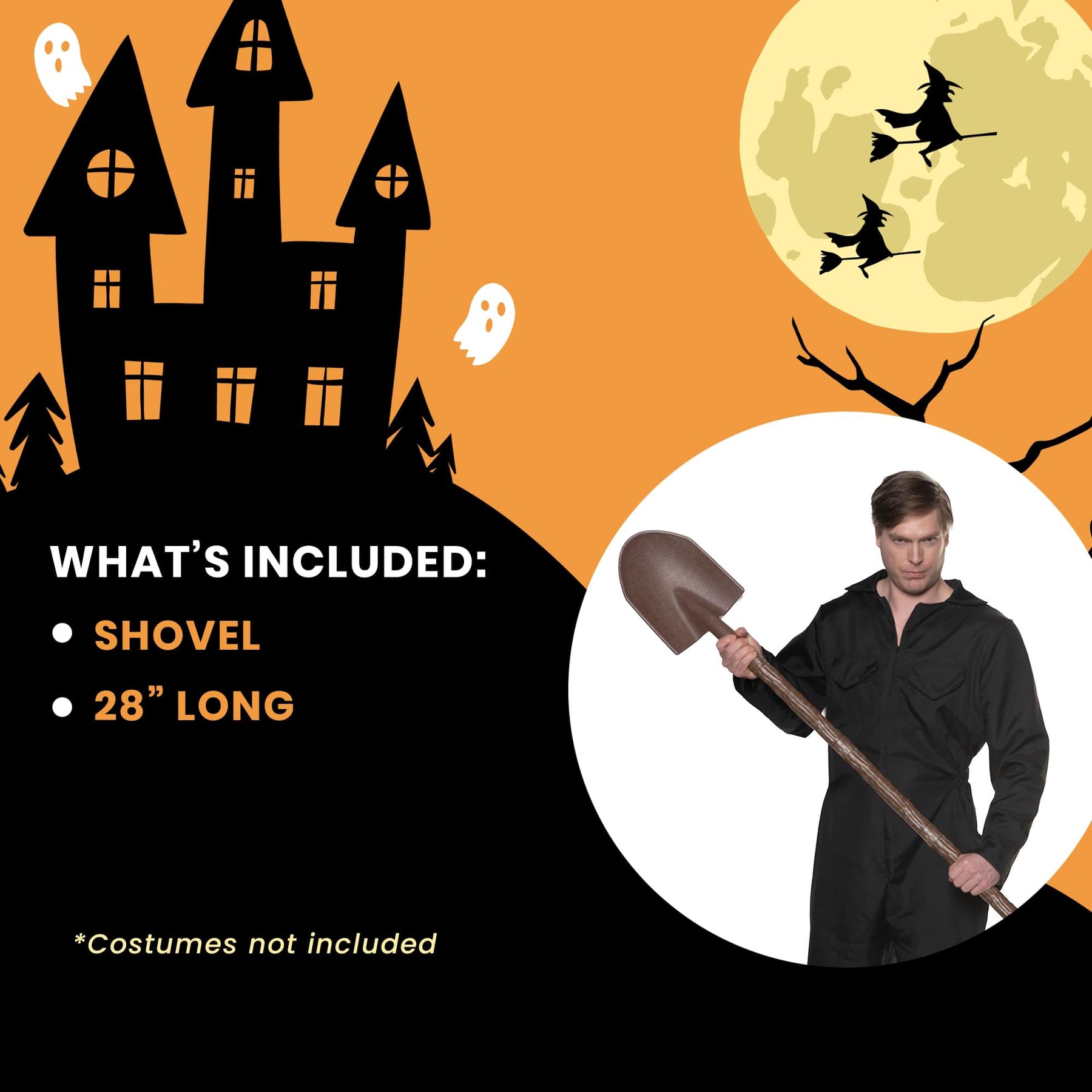 Shovel 28 Inch Plastic Adult Costume Accessory