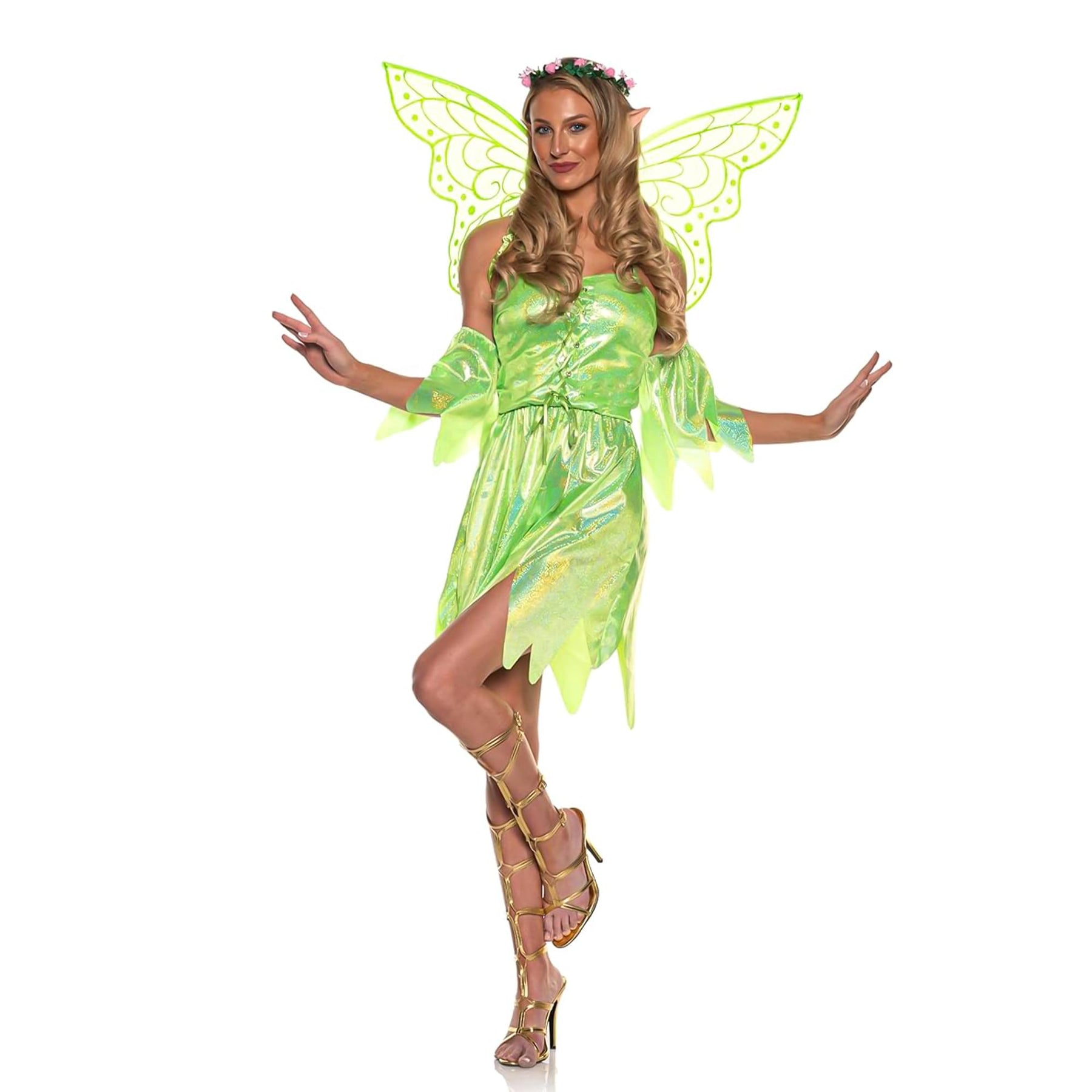 Green Sparkle Fairy Adult Costume