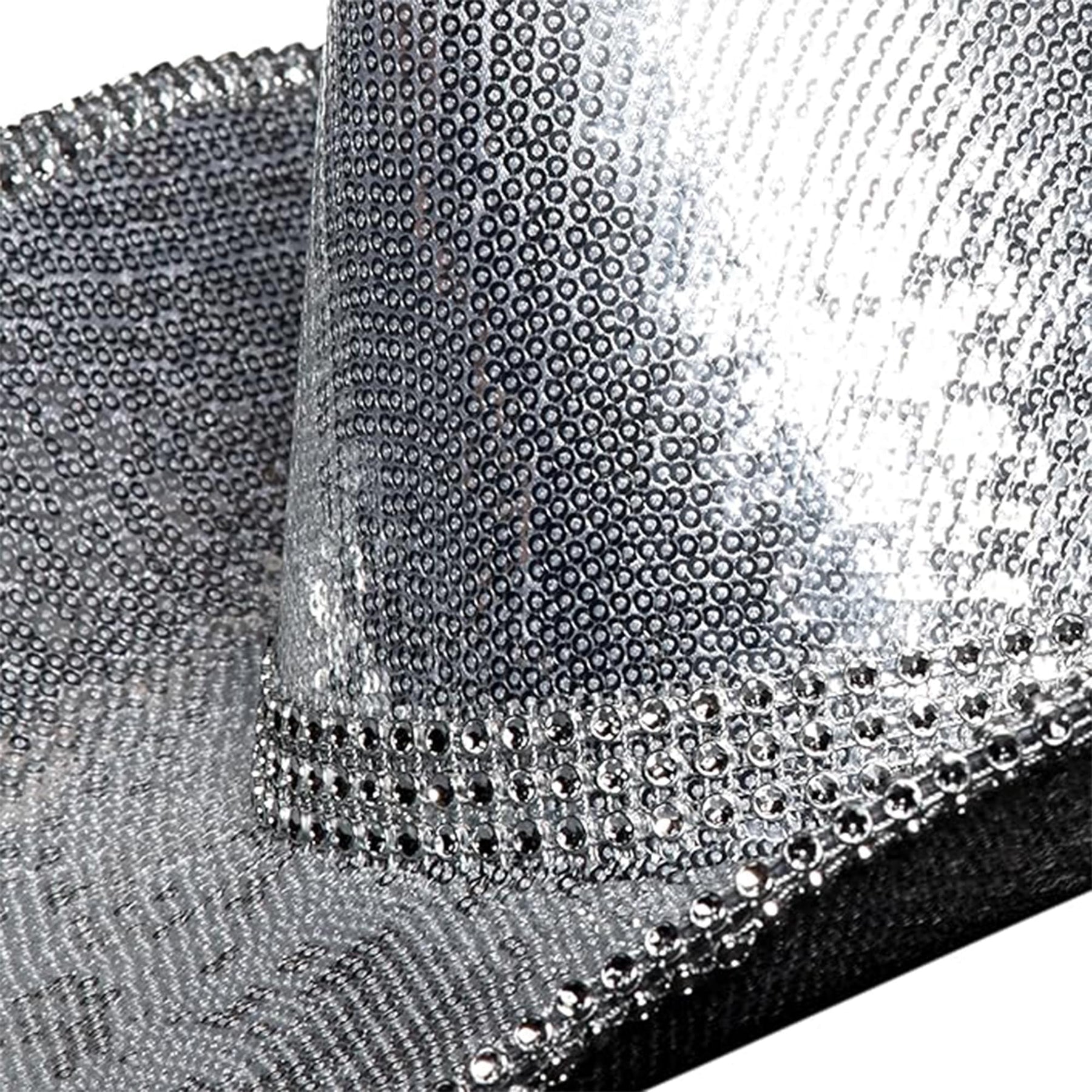 Metallic Silver With Rhinestones Adult Costume Cowboy Hat