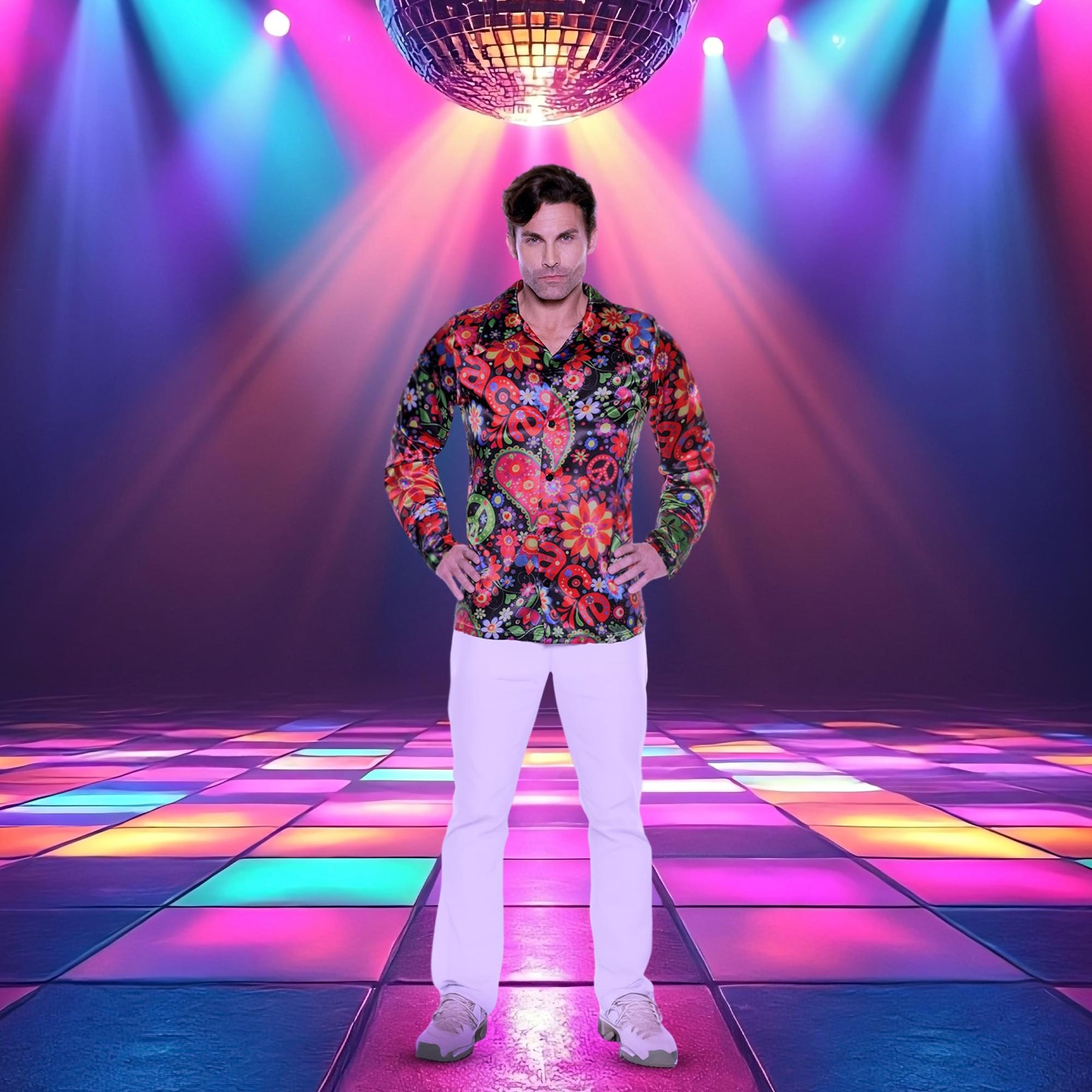 60's Psychedelic Shirt Adult Costume