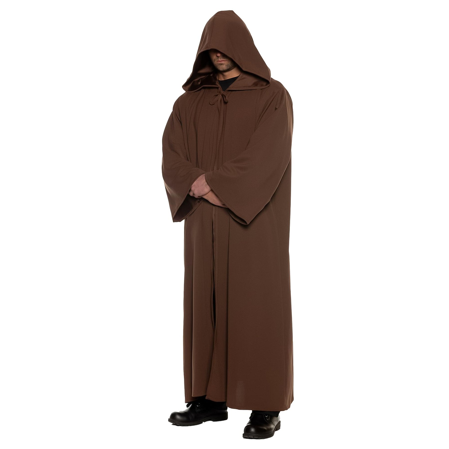 Brown Hooded Cloak Adult Costume