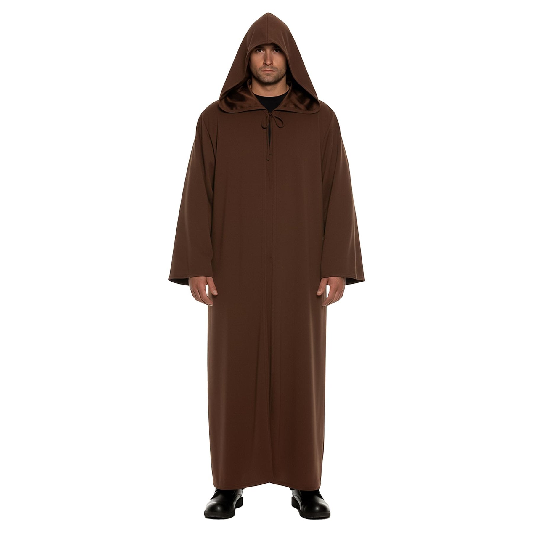 Brown Hooded Cloak Adult Costume