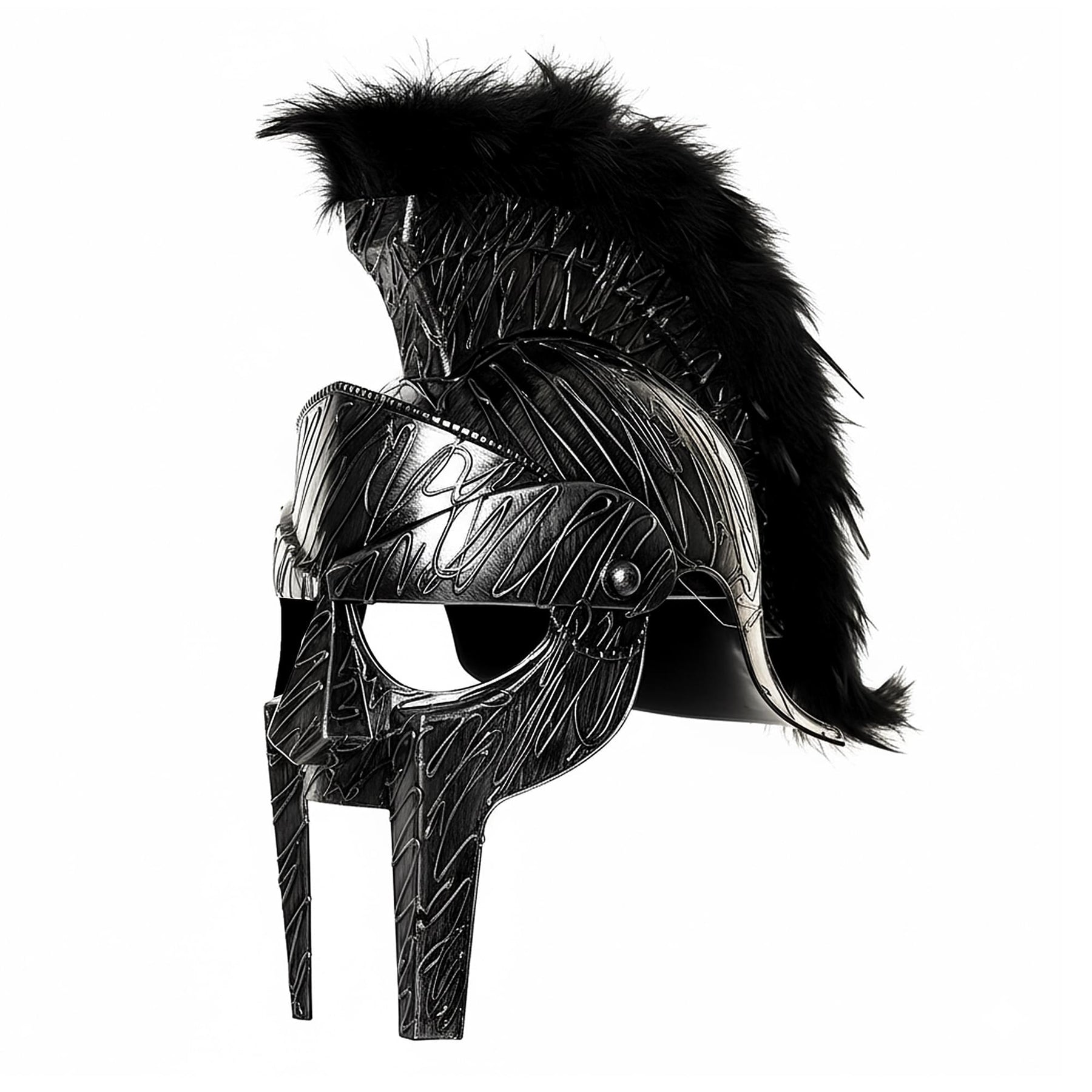 Evil Roman Gladiator Helmet Adult Costume Accessory