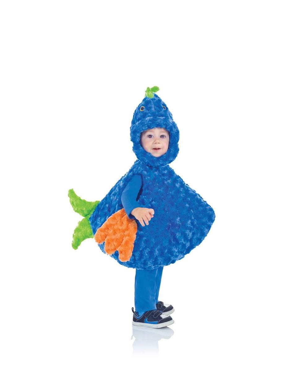 Belly Babies Big Mouth Fish Costume Child Toddler: Blue & Gr