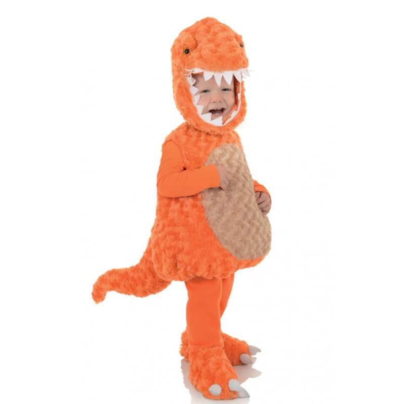 Belly Babies T-Rex Orange Dinosaur Plush Child Toddler Costume