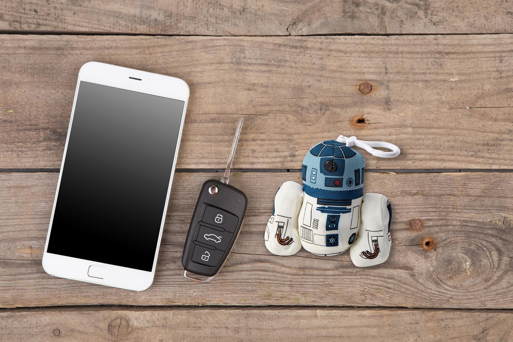 Star Wars Mini Talking Plush Toy Clip On - R2D2