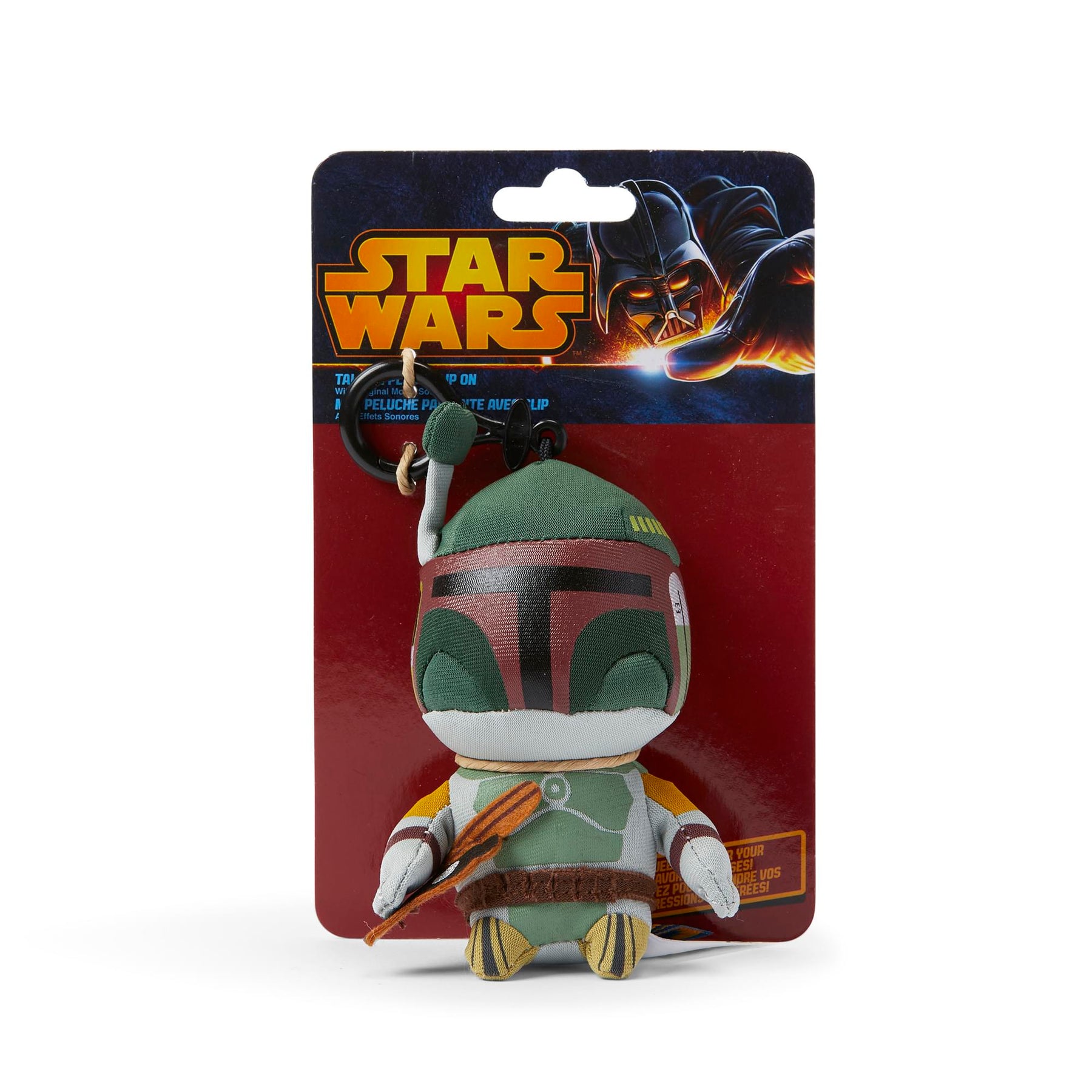 Star Wars Mini Talking Plush Toy Clip On - Boba Fett