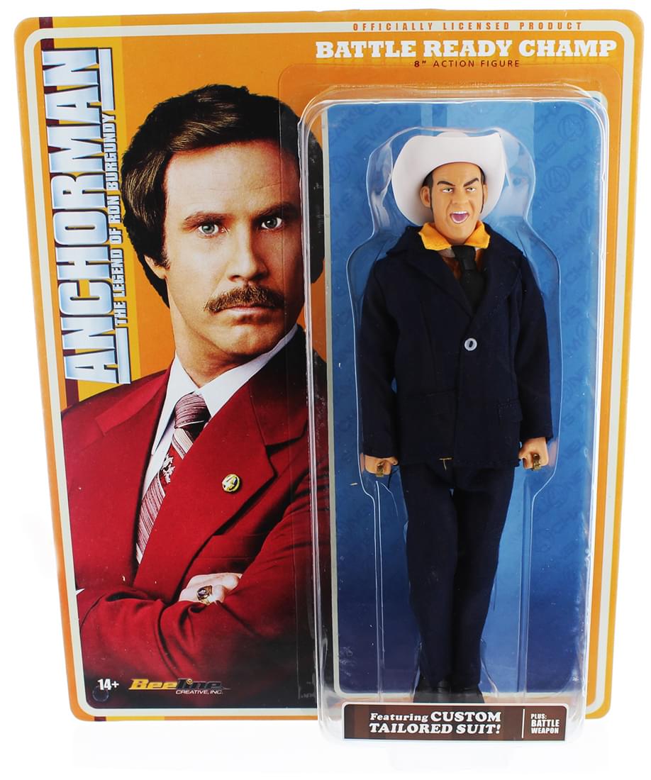 Anchorman 8-Inch Action Figures, Set of 3: Battle Ready Brick, Brian & Champ