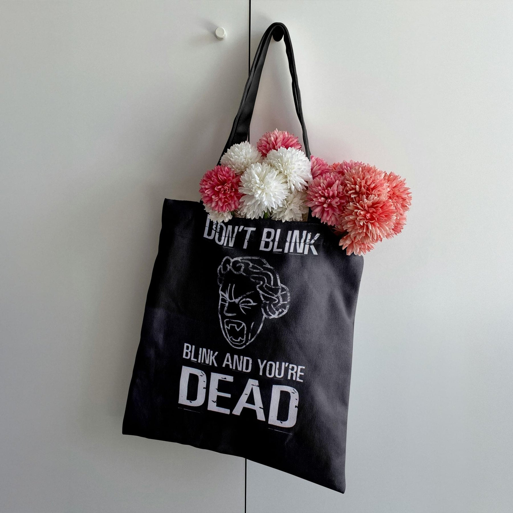 Doctor Who Large Tote Bag: Don’t Blink/ Blink And You're Dead