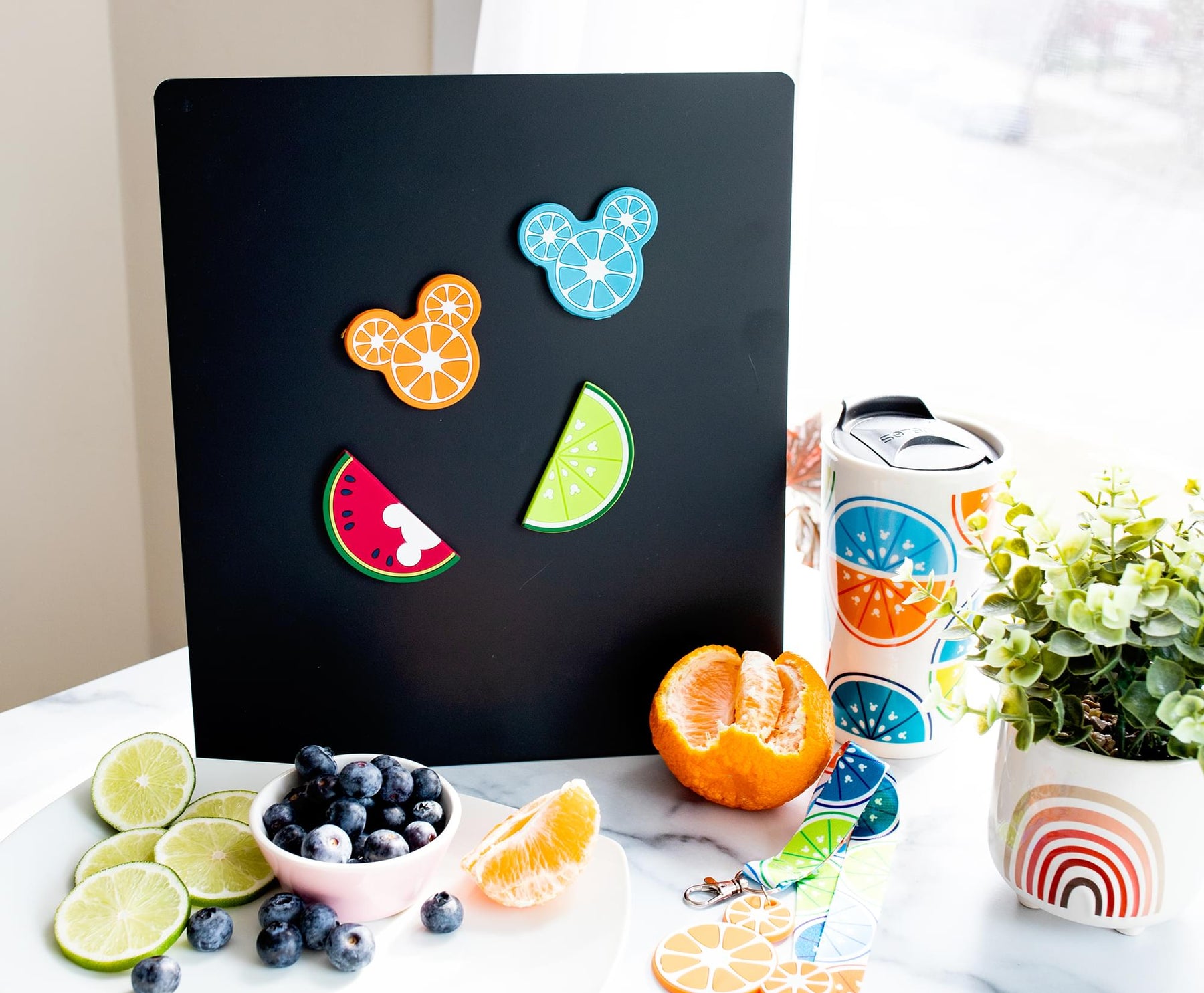 Disney Mickey Mouse Fruit Magnets | Set of 4