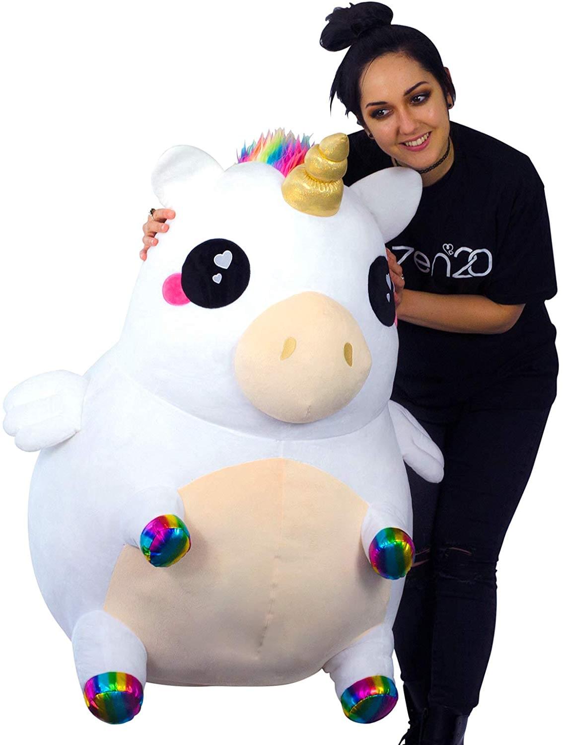 Glitter Galaxy Rainbow Unicorn 48 Inch Stuffed Animal Plush
