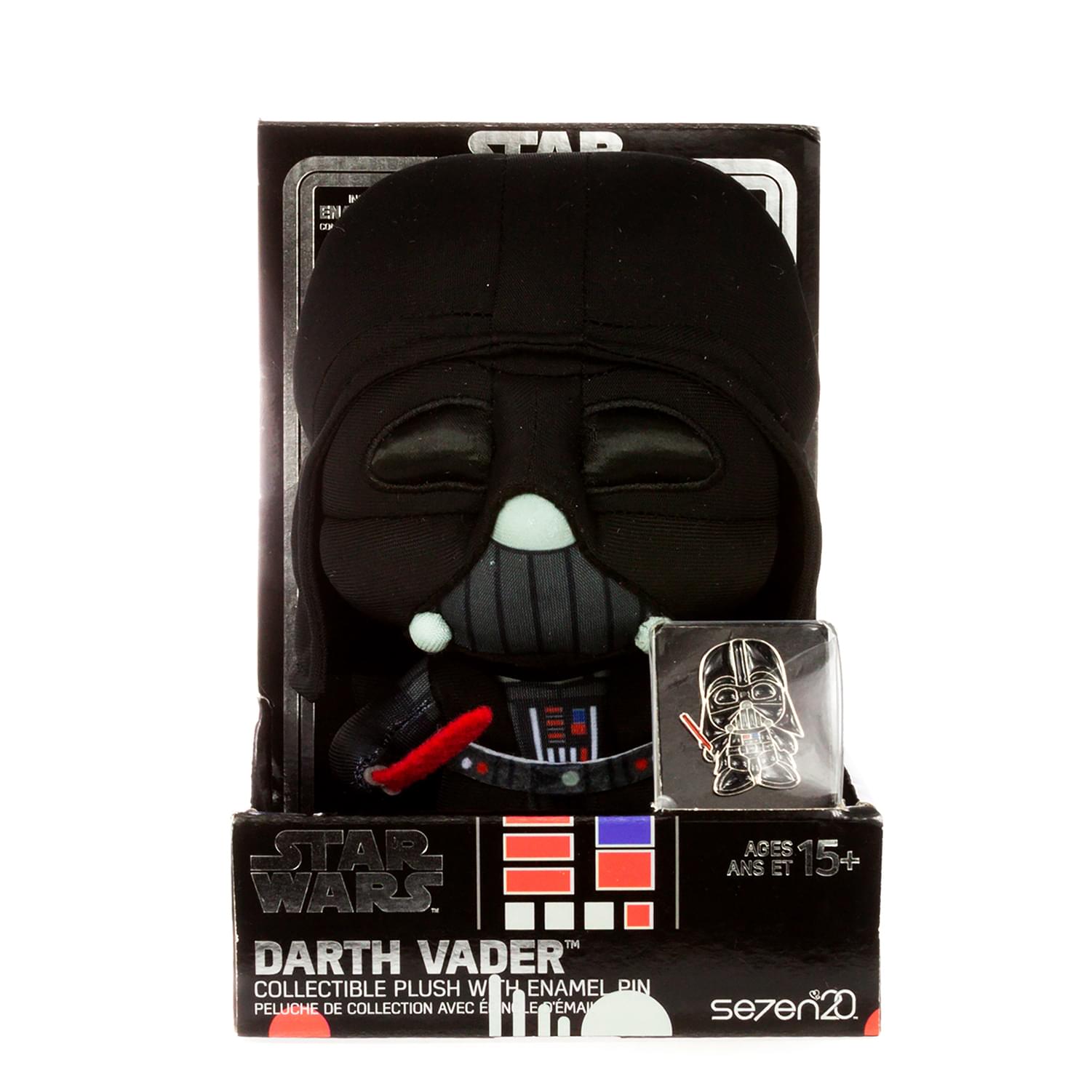 Star Wars Darth Vader Stylized 7 Inch Plush With Enamel Pin