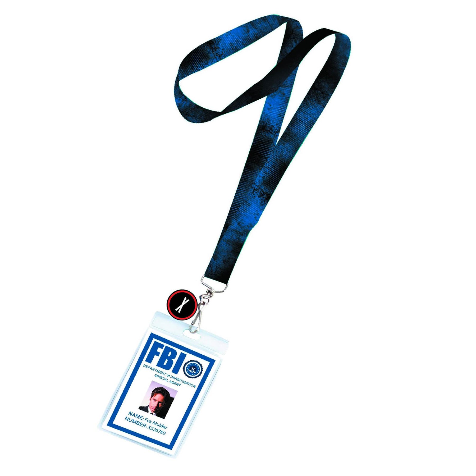 The X-Files Fox Mulder ID Lanyard with Charm