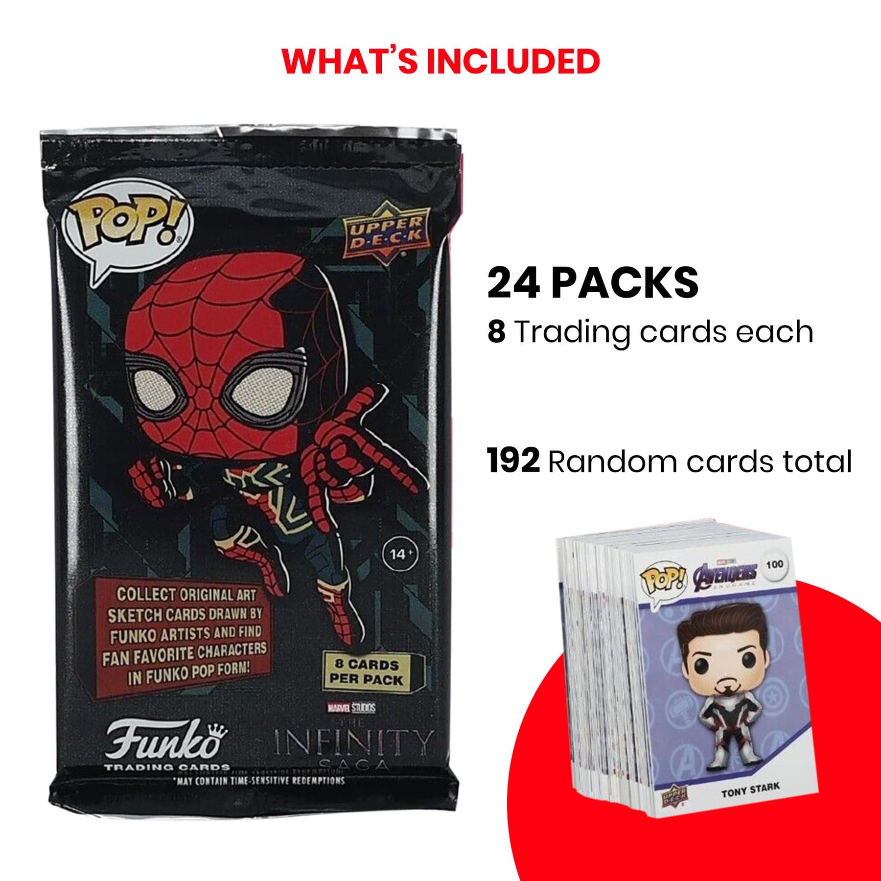 Marvel Funko POP x Upper Deck Infinity Saga Trading Card Box | 24 Packs