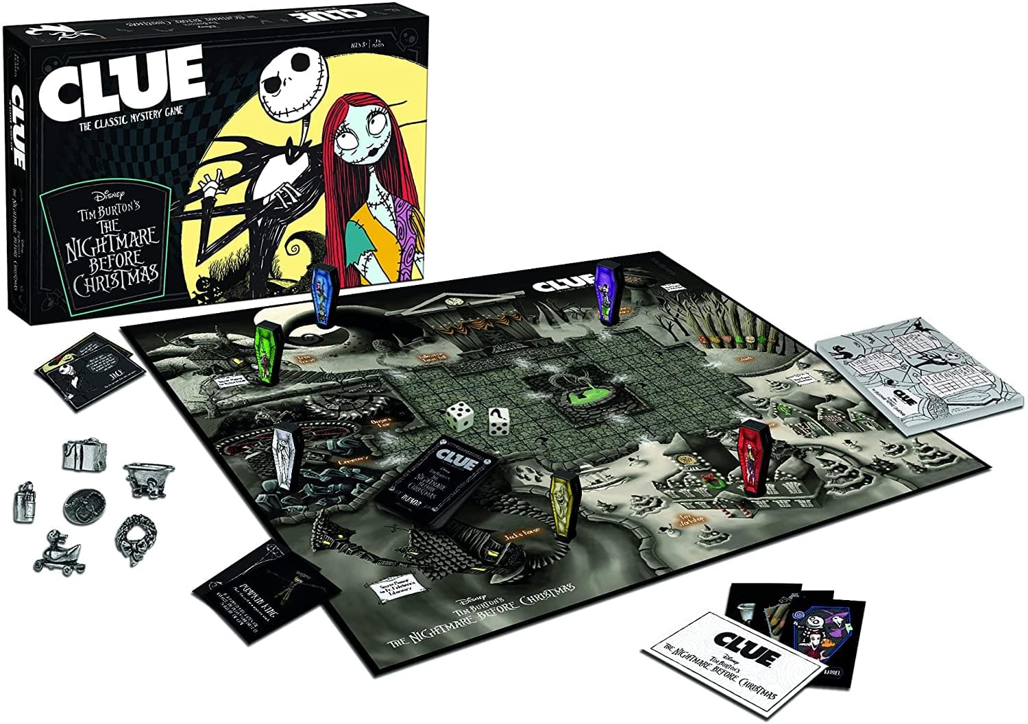 Nightmare Before Christmas Clue Board Game Free Shipping