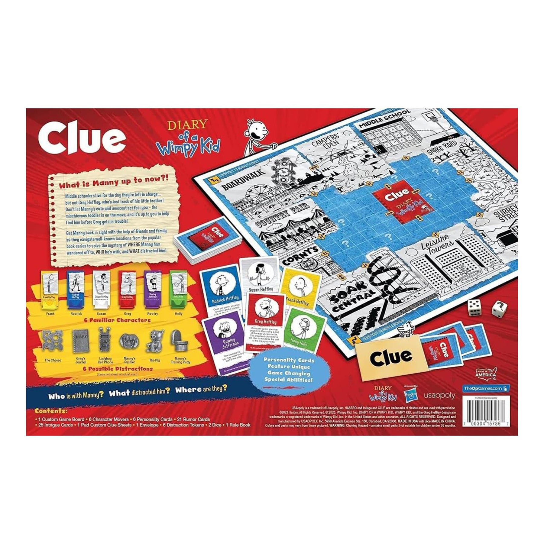 Diary Of A Wimpy Kid Clue Board Game