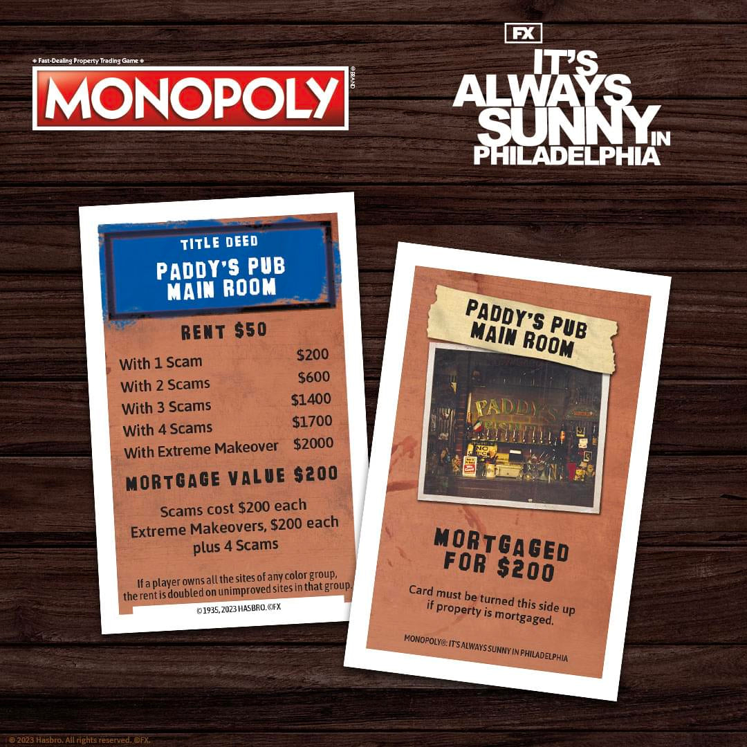 Its Always Sunny In Philadelphia Monopoly Board Game