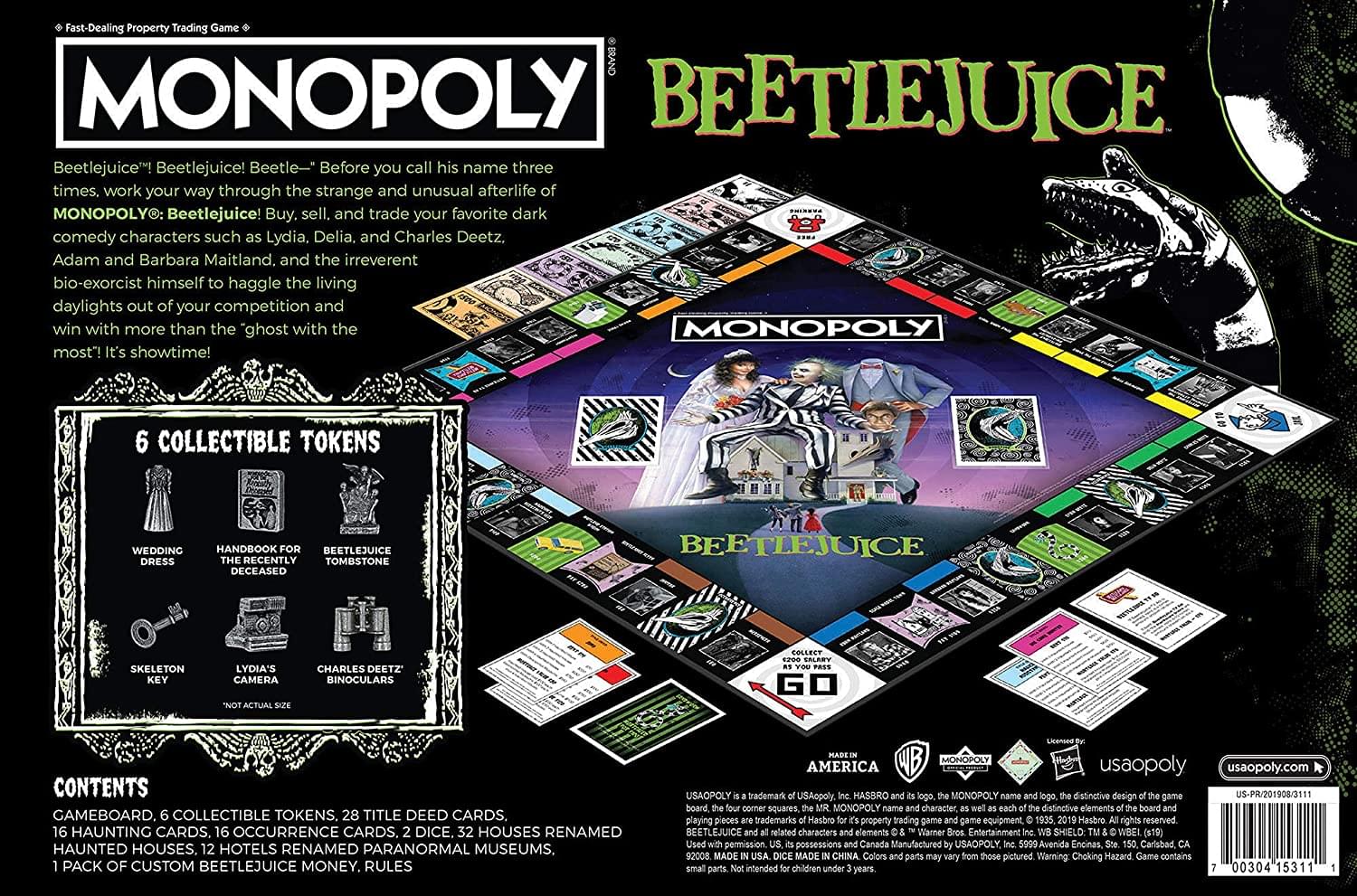Beetlejuice Monopoly Board Game | For 2-6 Players