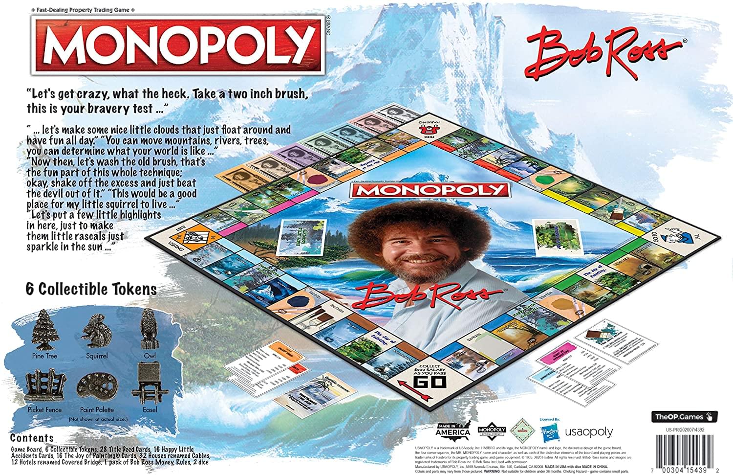 Bob Ross Monopoly Board Game | For 2-6 Players