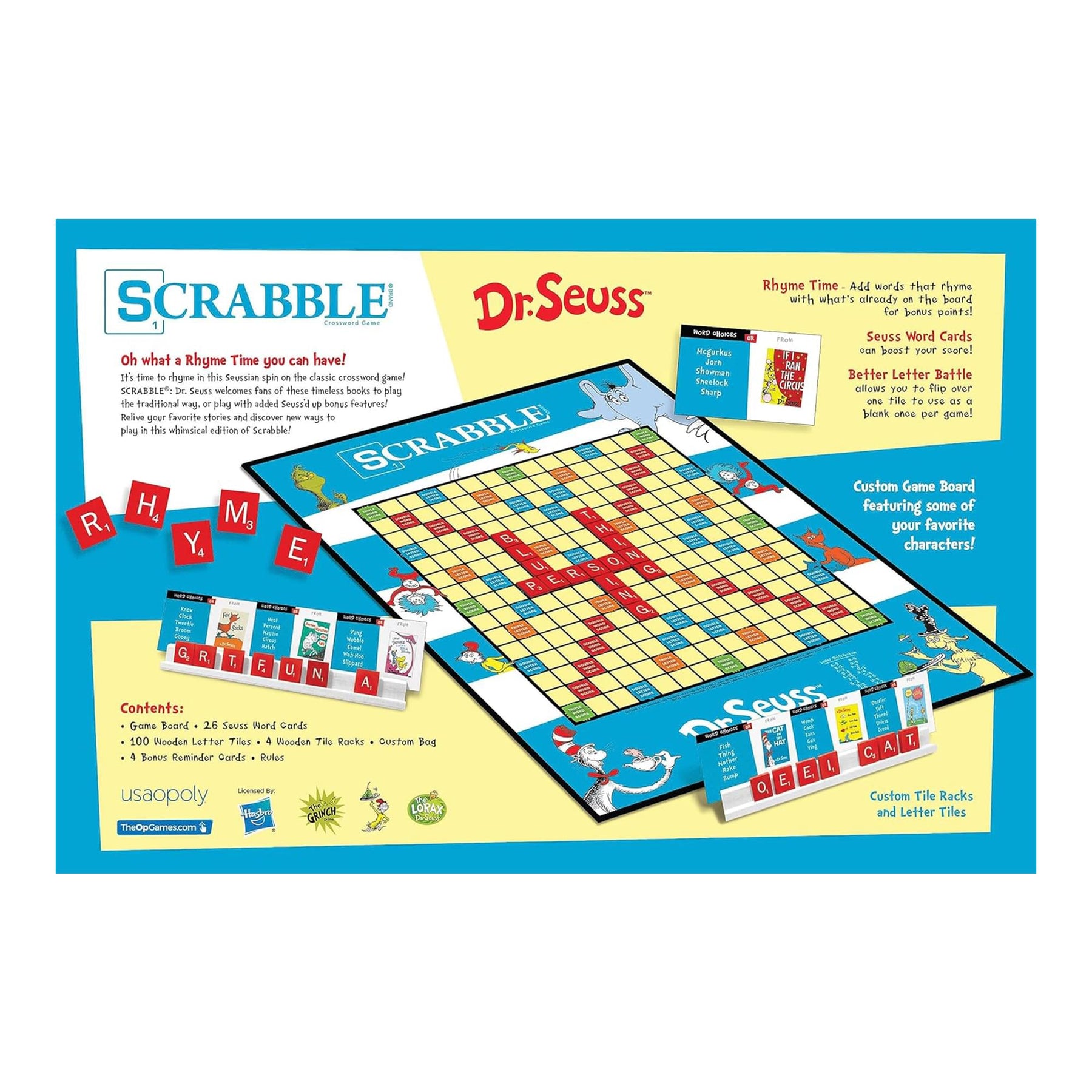 Dr. Seuss Scrabble Word Game