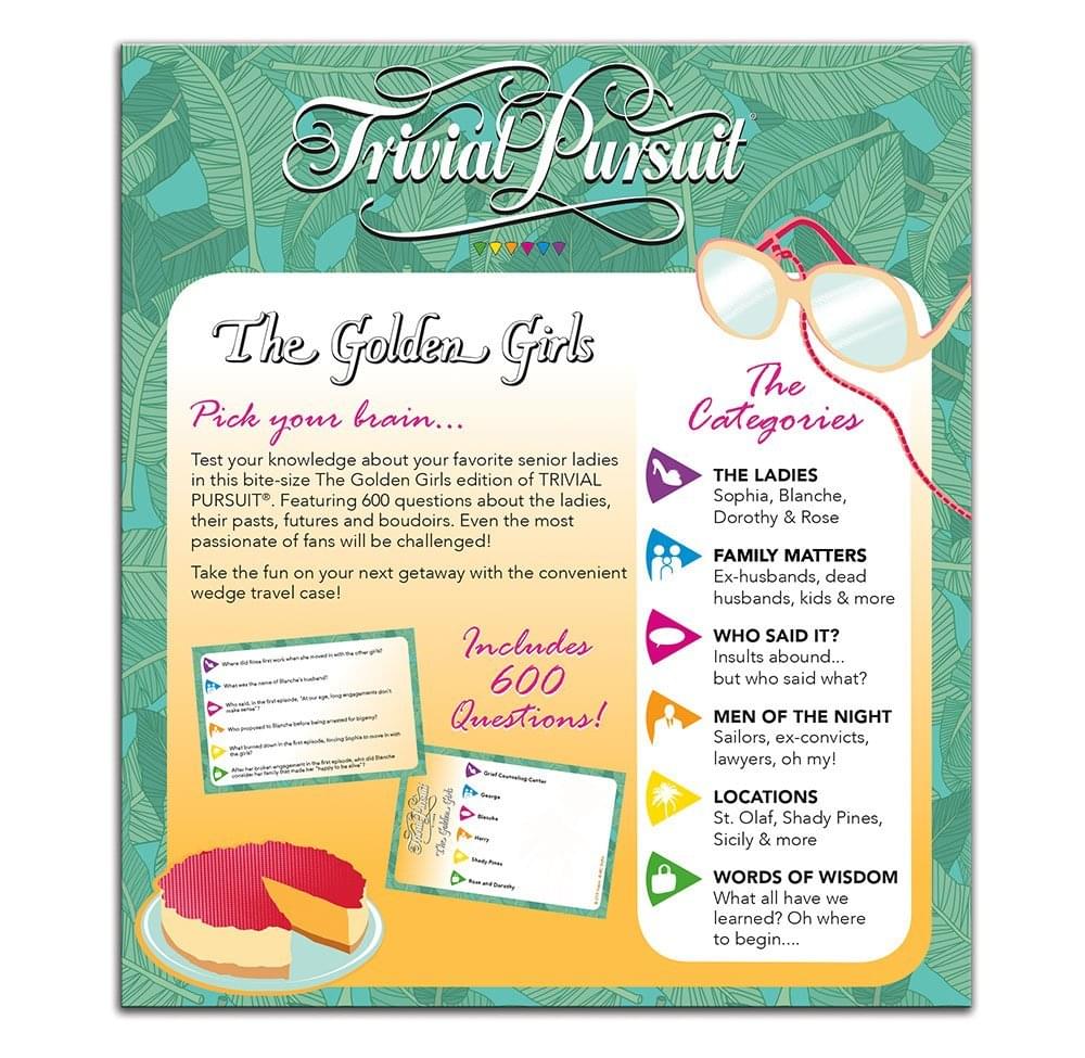 The Golden Girls Trivial Pursuit Board Game