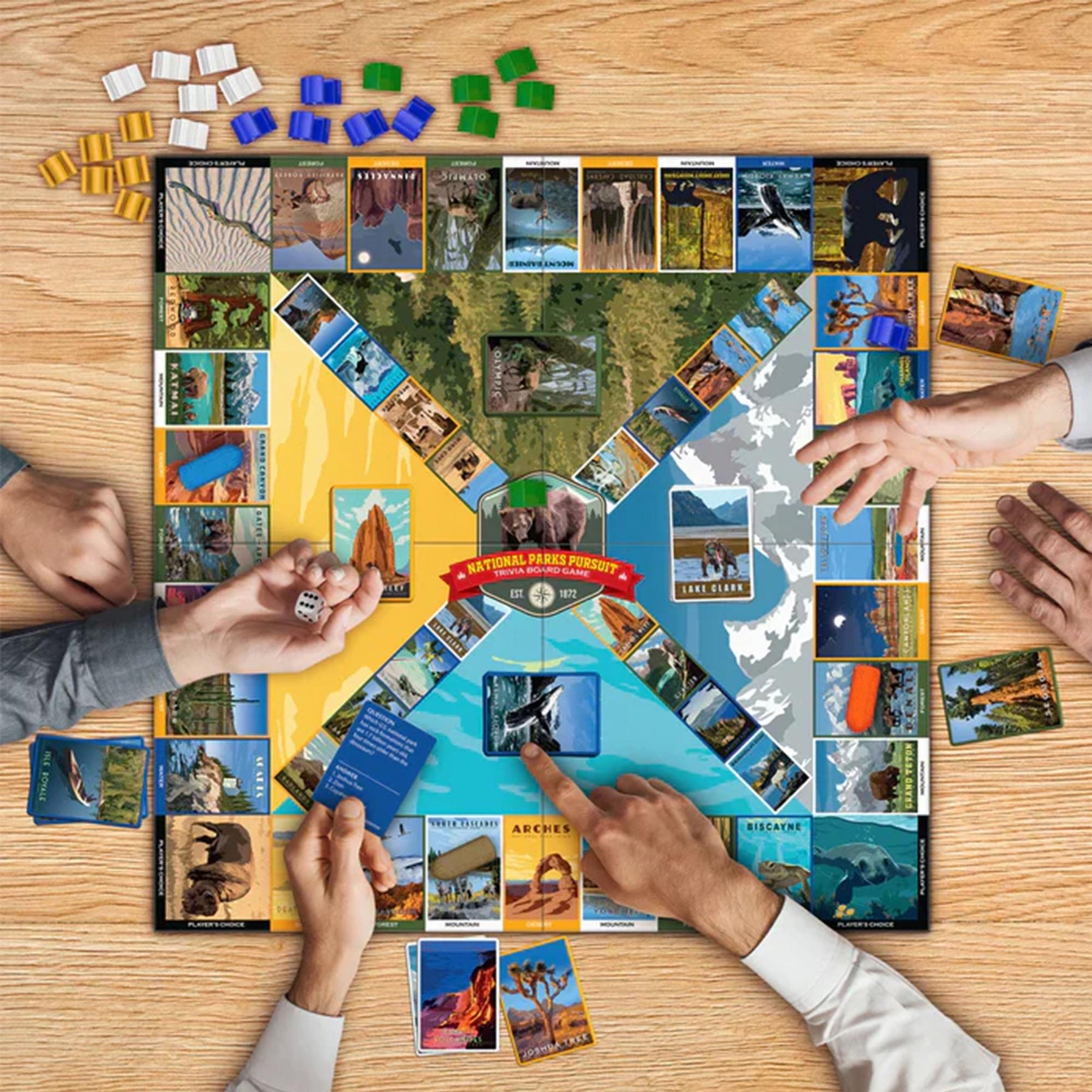 National Parks Pursuit Family Trivia Board Game | 2+ Players