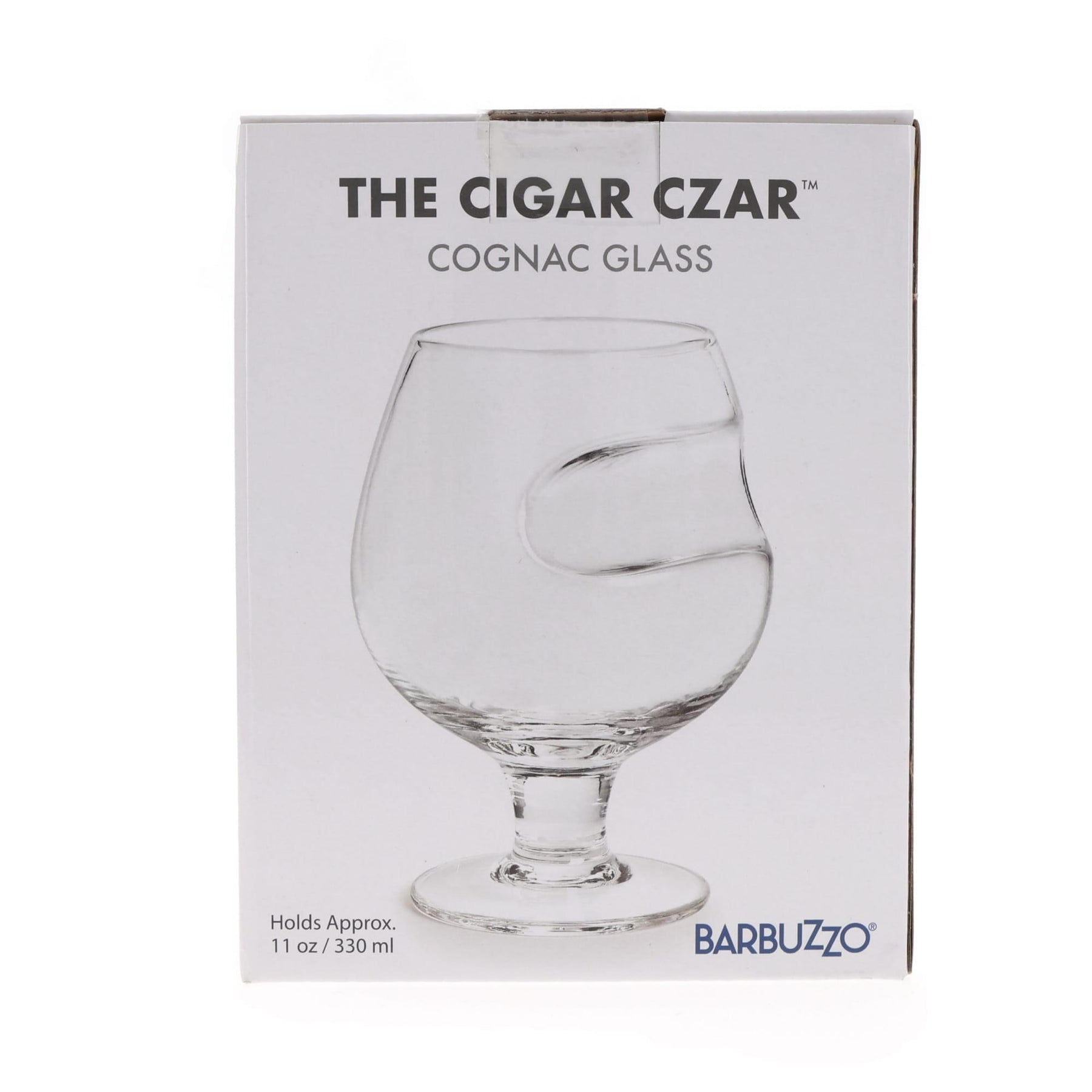 Cigar Czar 11oz Cognac Glass | Brandy Snifter w/ Cigar Rest