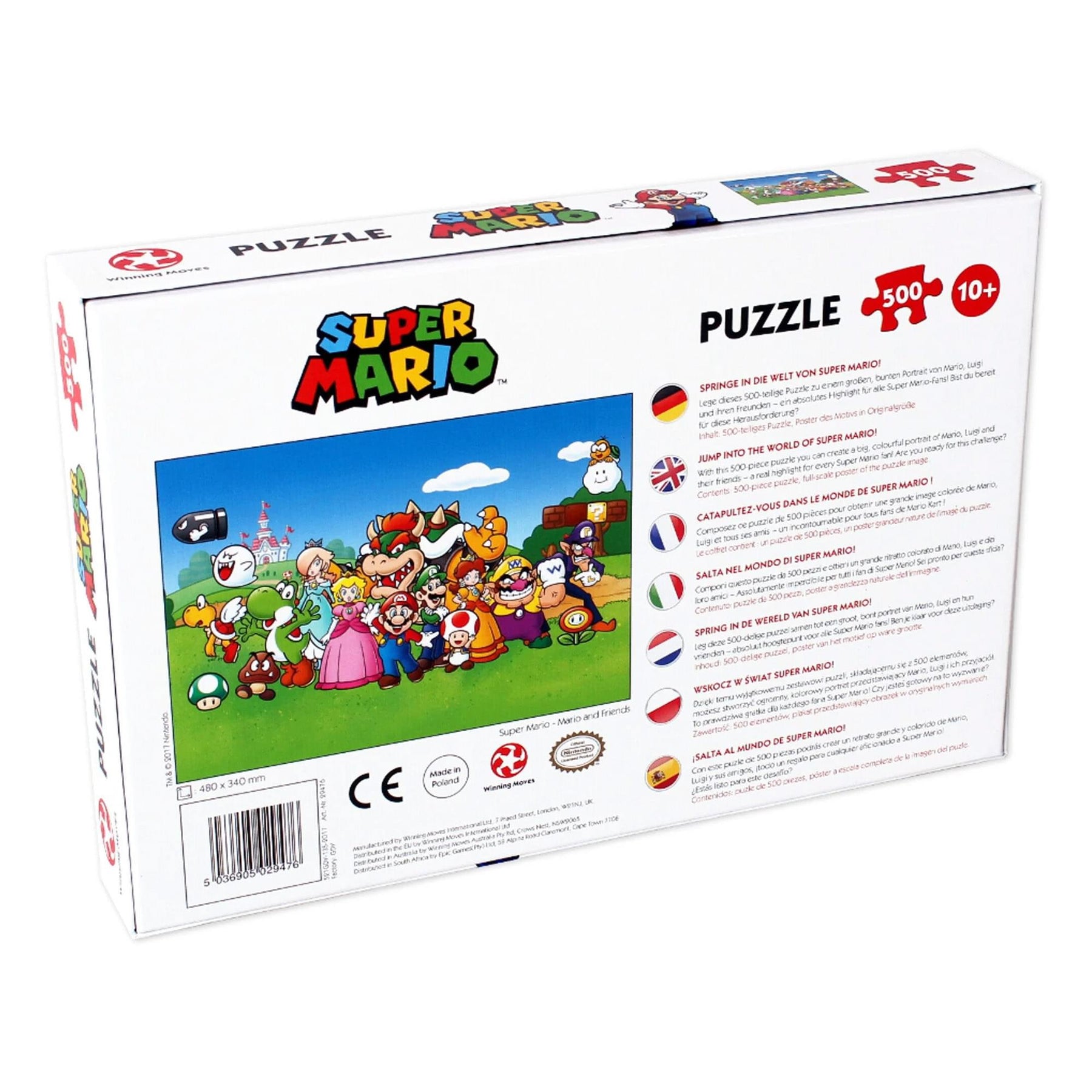 Mario and Friends 500 Piece Jigsaw Puzzle