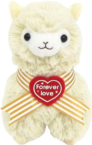Llama Sweet Heart Alpaca 12" Plush Khaki