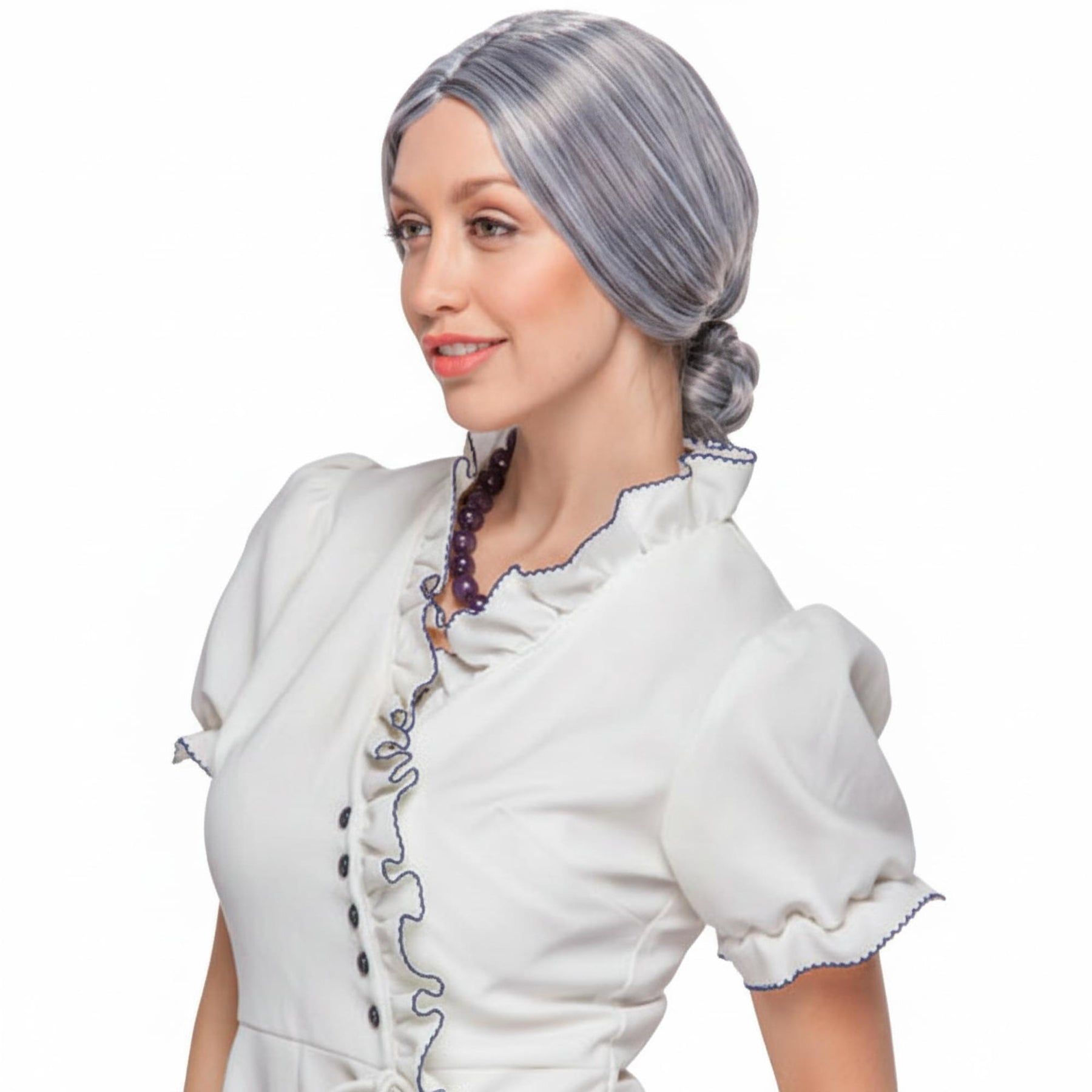 Silver/black Farfallina Side Masquerade Adult Costume